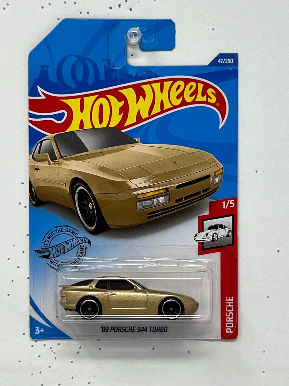 Hot Wheels 1989 Porsche 944 Turbo European Car 1:64 Diecast Gold V3