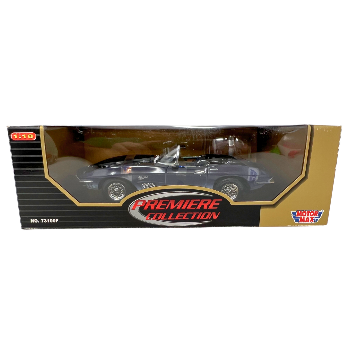 Motormax 1961 Chevy Corvette Mako Shark Premiere Collection 1:18 Diecast