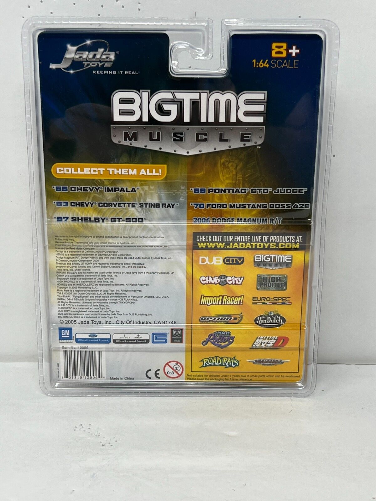 Jada Dub City Bigtime Muscle 1965 Chevy Impala 1:64 Diecast White