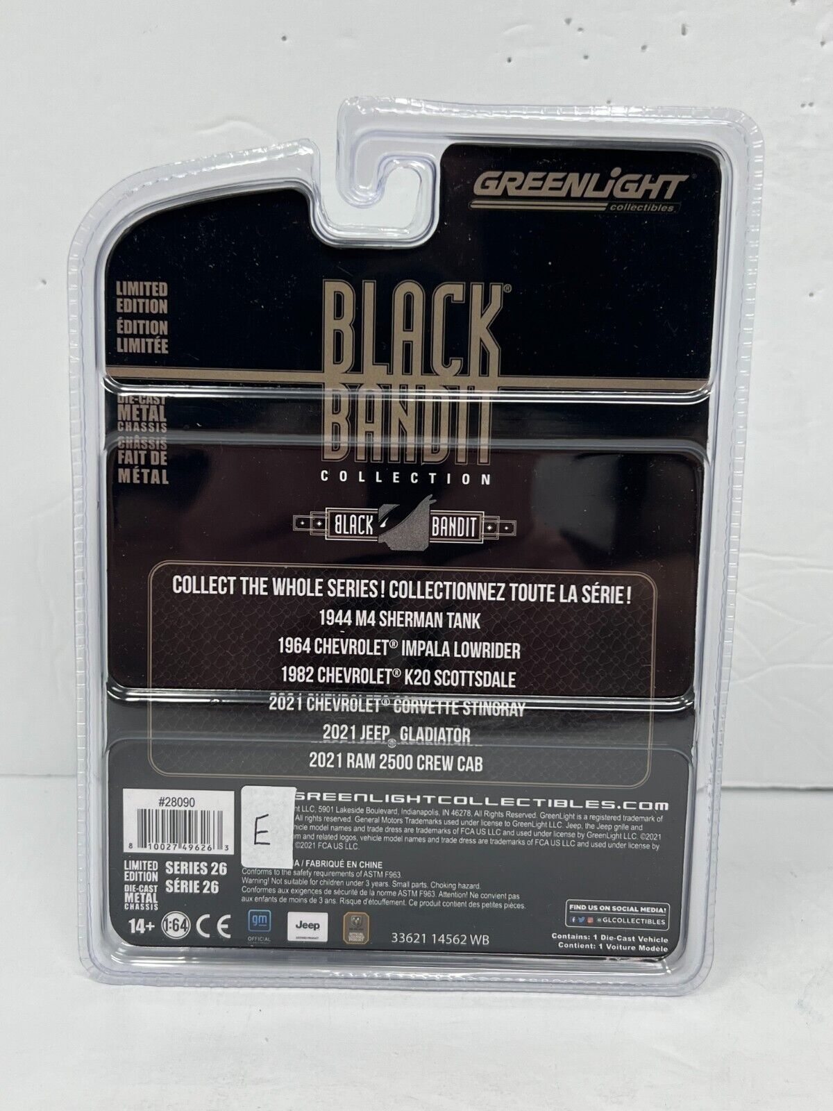 Greenlight Black Bandit 2021 Jeep Gladiator 1:64 Diecast