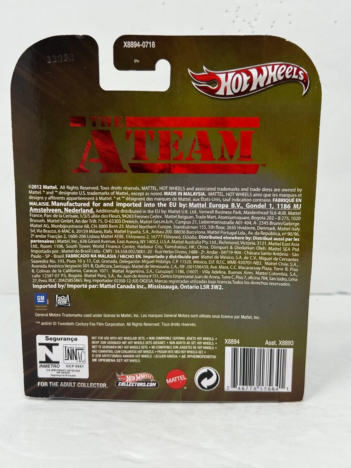 Hot Wheels Retro Entertainment The A Team 1980s Corvette POP Culture 1:64 Diecast