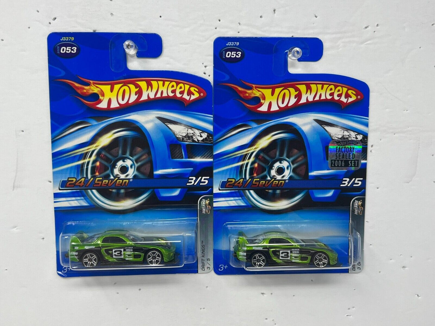Hot Wheels Drift Kings 24 Seven JDM 1:64 Diecast Lot of 2 Green