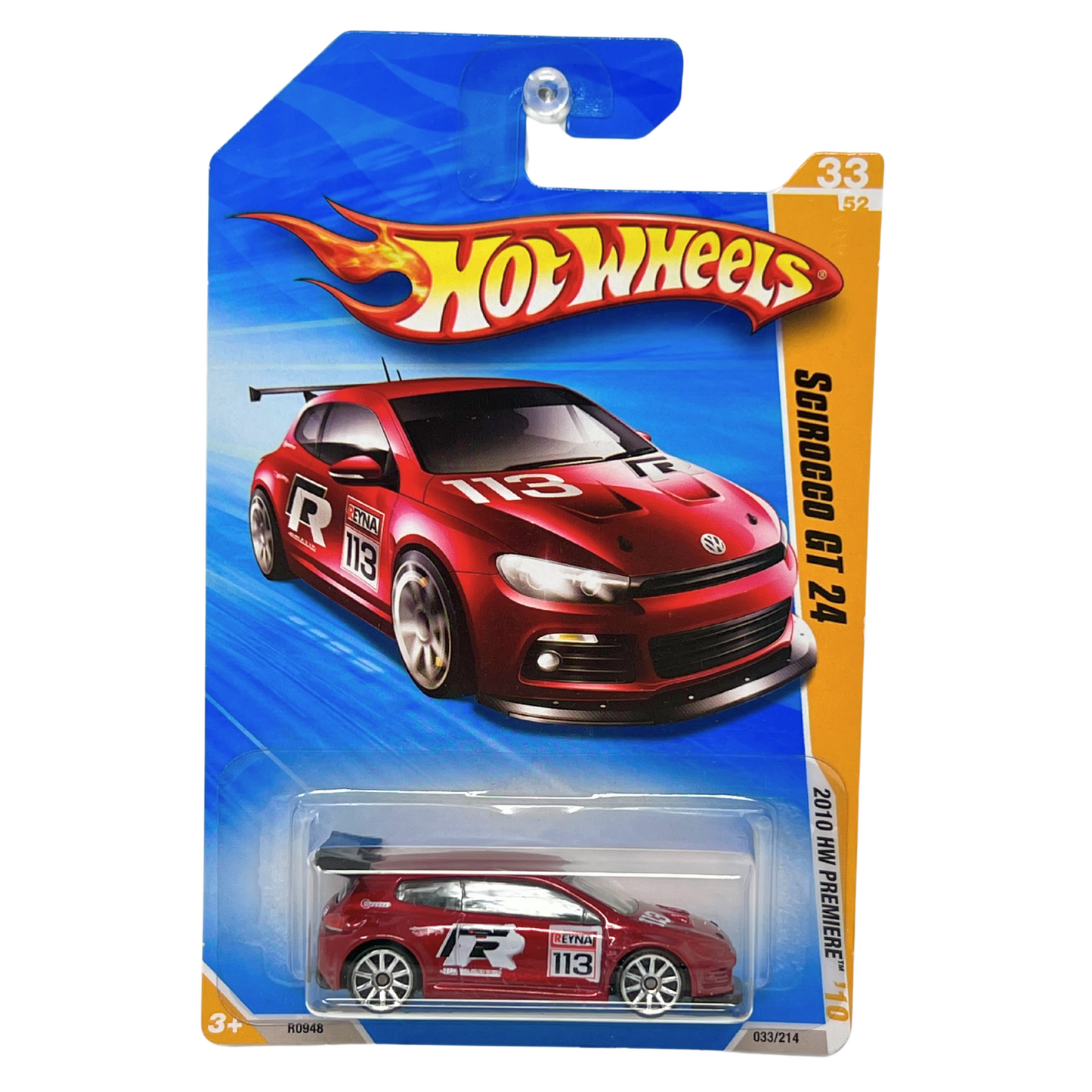 Hot Wheels 2010 HW Premiere Volkswagen Scirocco GT 24 European Car 1:64 Diecast