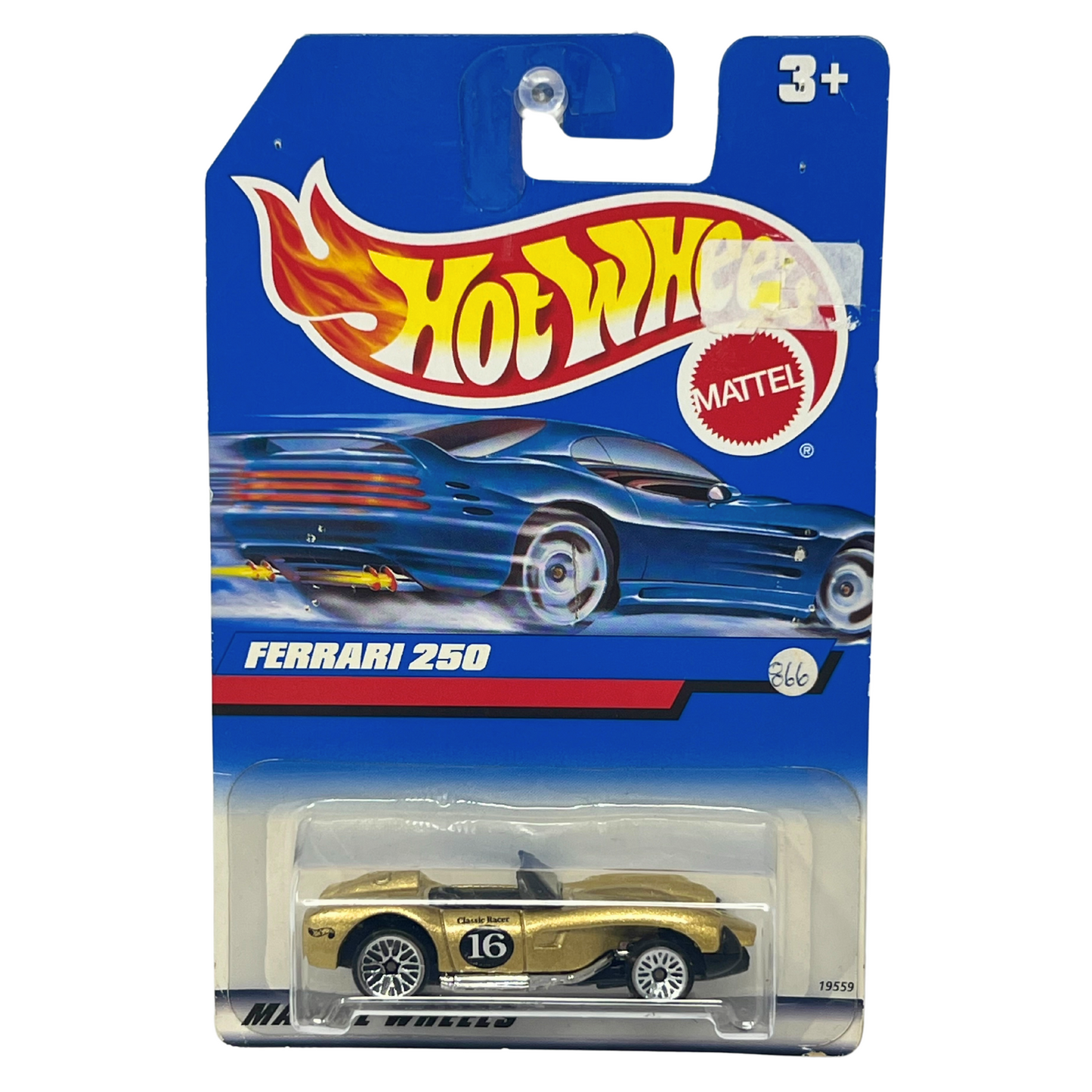 Hot Wheels Ferrari 250 Gold European Car 1:64 Diecast Version 2