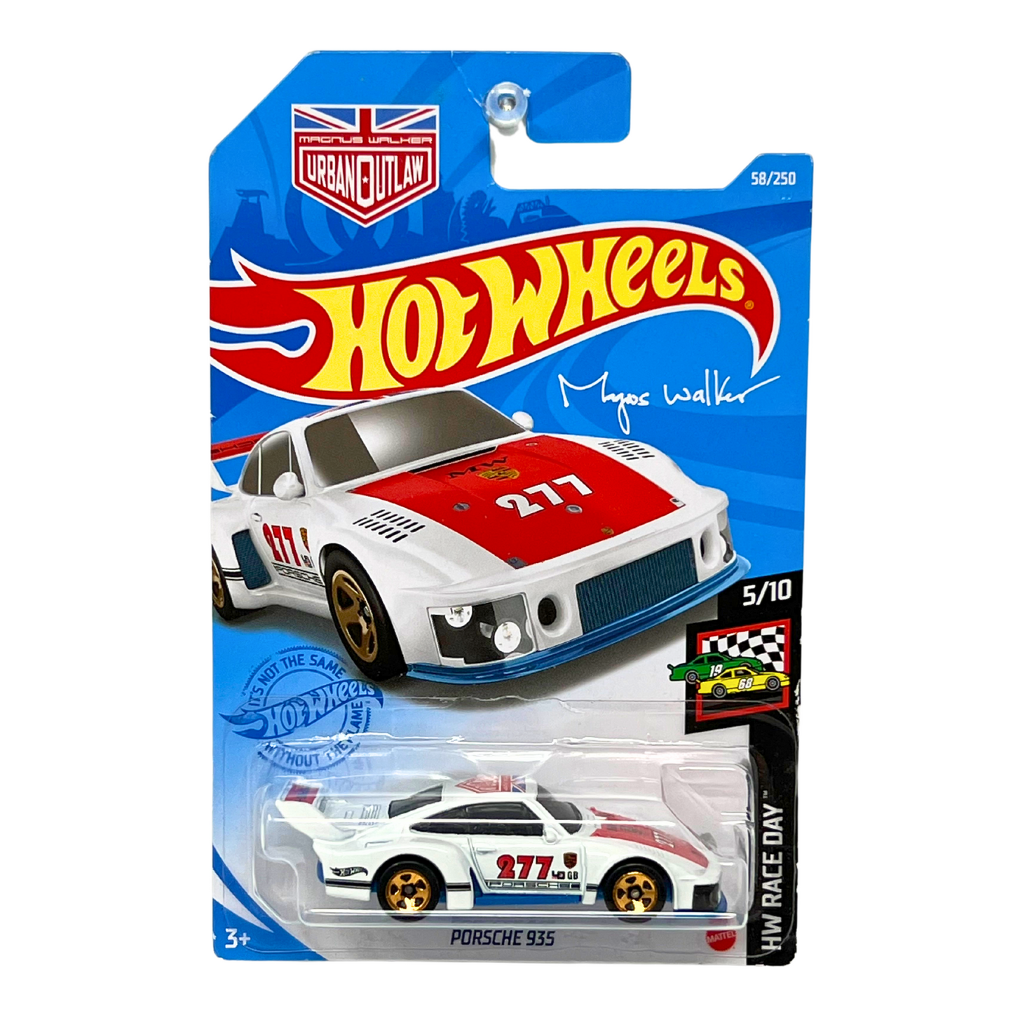 Hot Wheels HW Race Day Porsche 935 White European Car 1:64 Diecast V4
