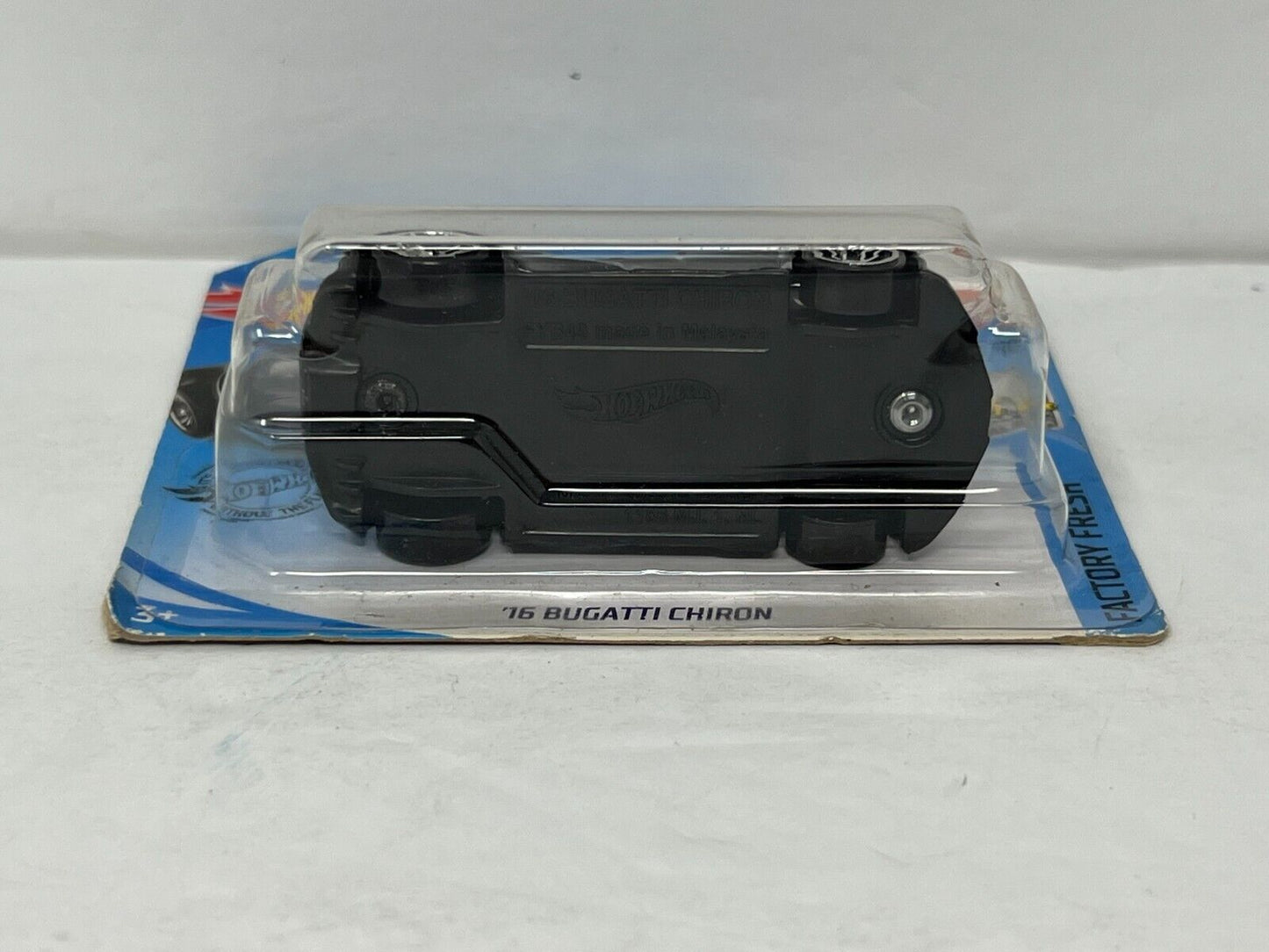 Hot Wheels Factory Fresh 2016 Bugatti Chiron Black European Car 1:64 Diecast Short Card