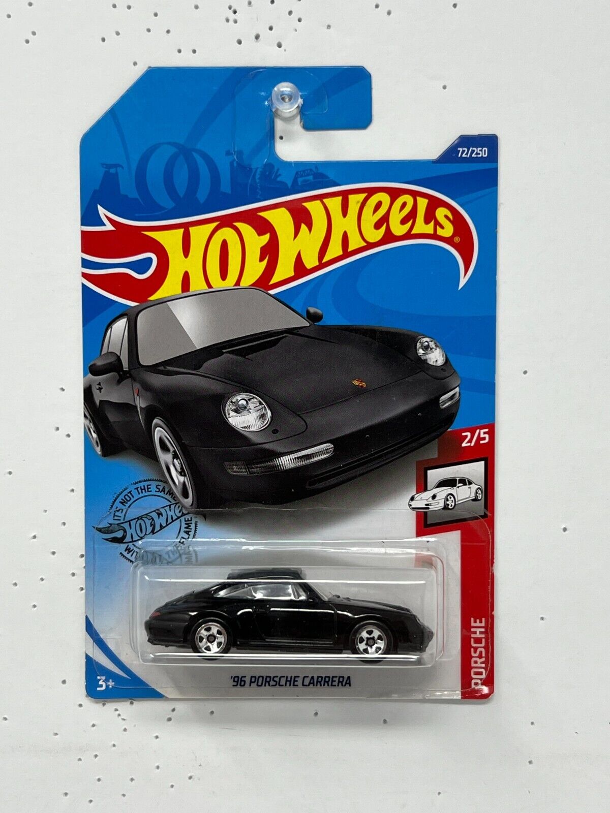 Hot Wheels Porsche 1996 Porsche Carrera Black European Car 1:64 Diecast