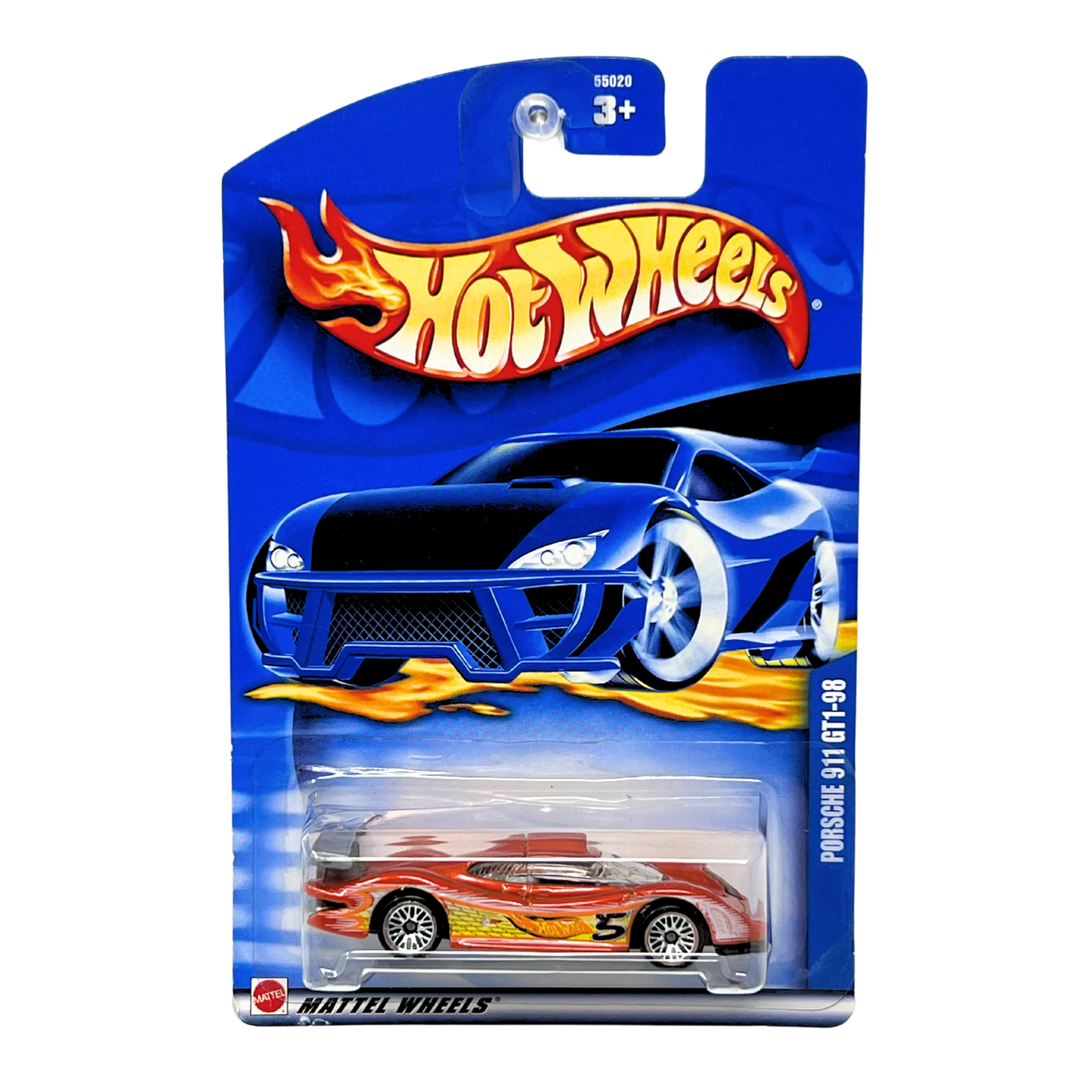 Hot Wheels Porsche 911 GT1-98 Orange European Car 1:64 Diecast