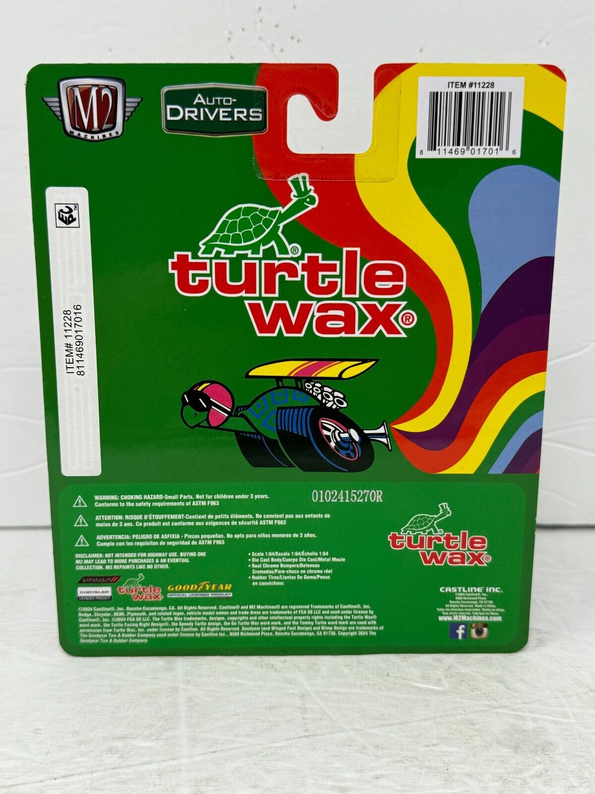 M2 Machines Turtle Wax 1966 Dodge Charger HEMI 1:64 Diecast