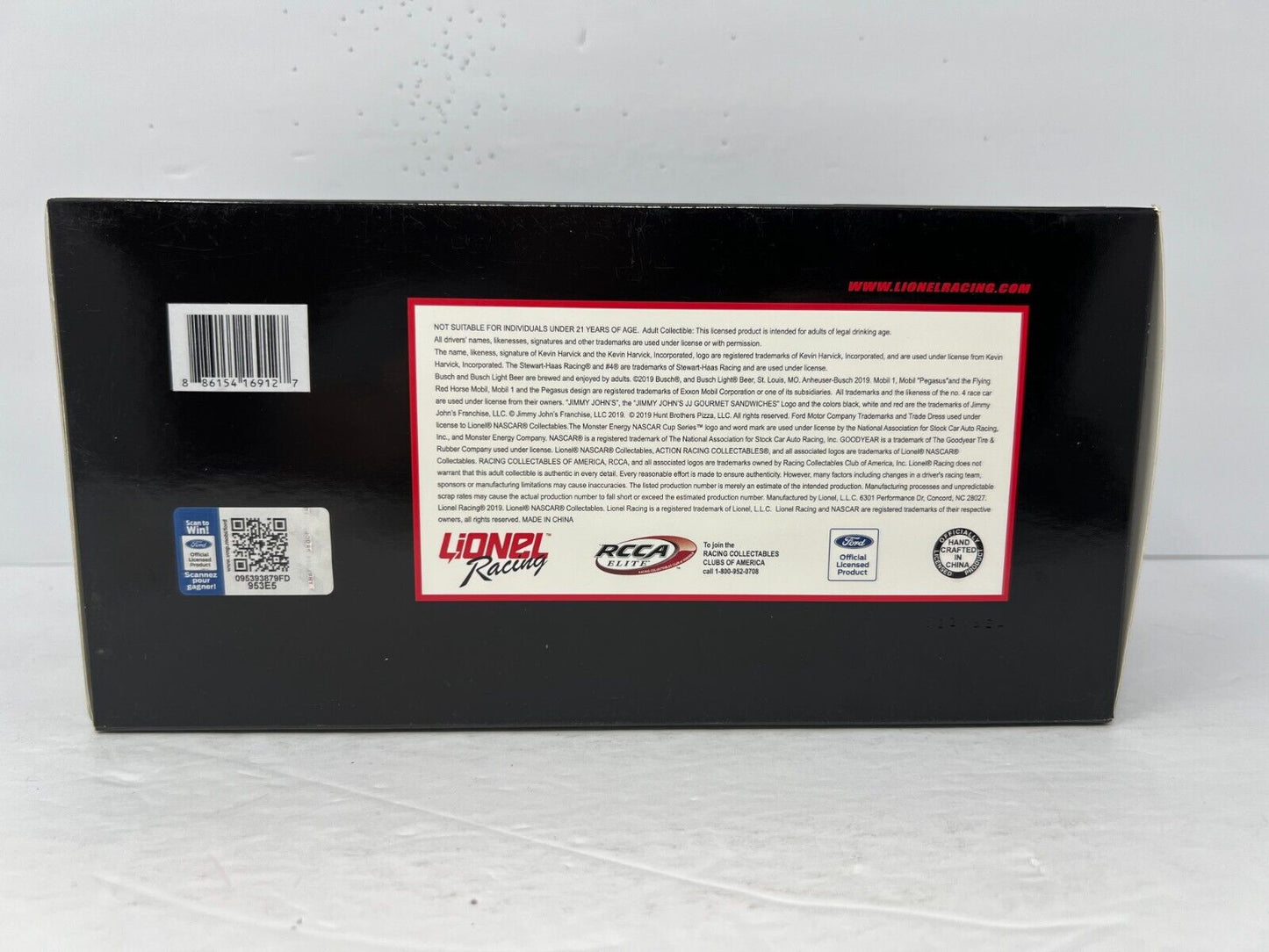 Lionel Racing Nascar #4 Kevin Harvick Hunt Brothers Pizza 2019 Mustang 1:24 Diecast