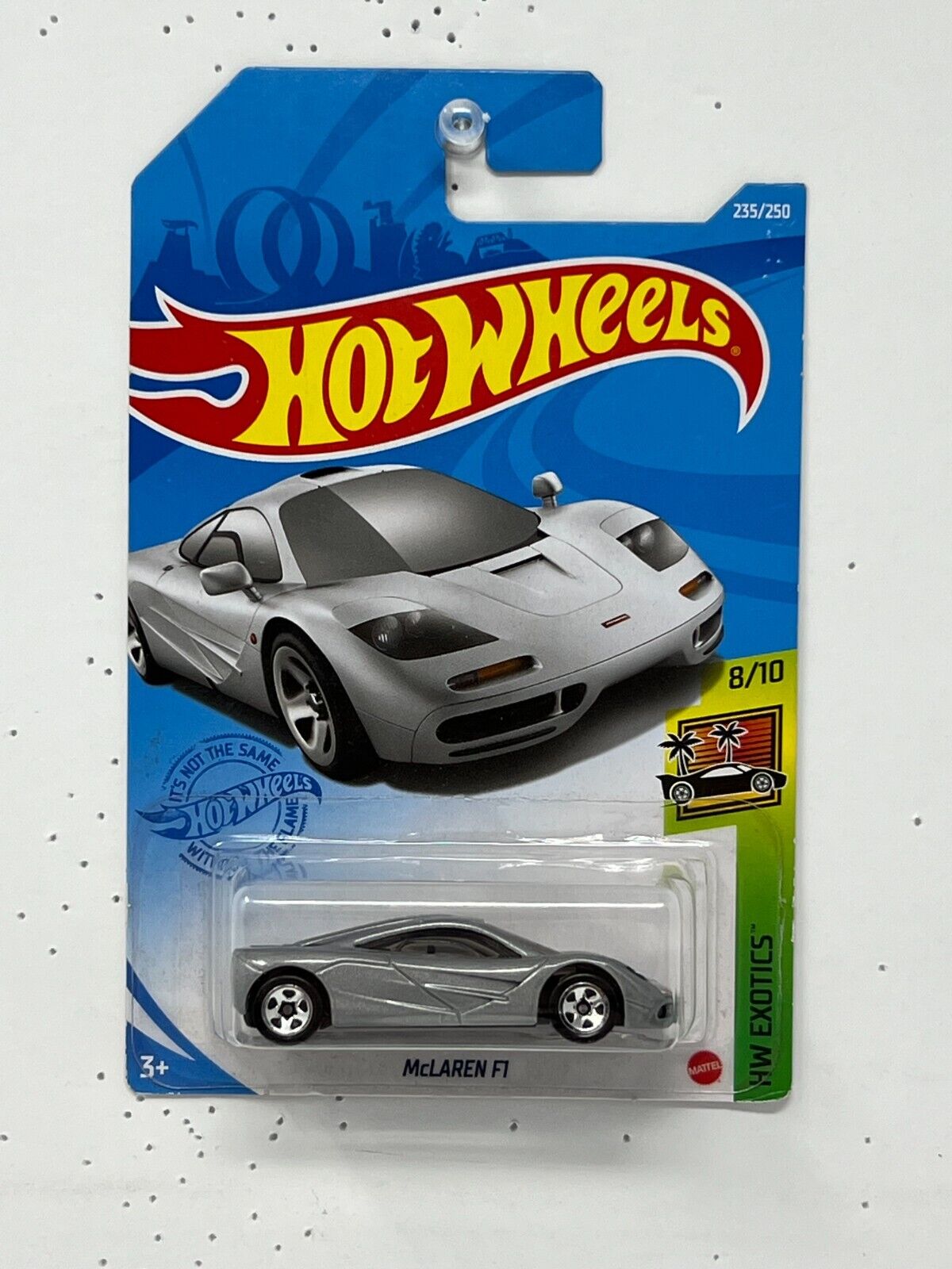 Hot Wheels HW Exotics McLaren F1 Grey European Car 1:64 Diecast