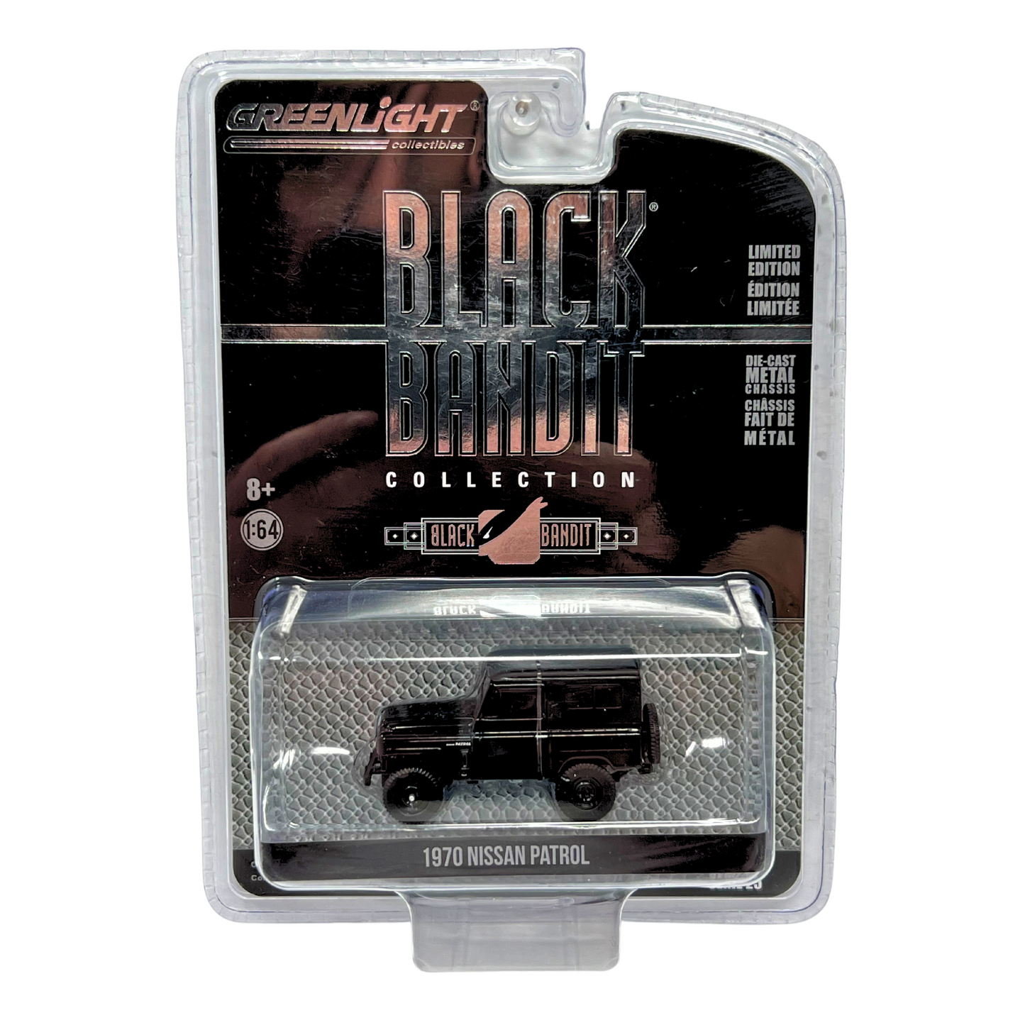Greenlight Black Bandit 1970 Nissan Patrol 1:64 Diecast