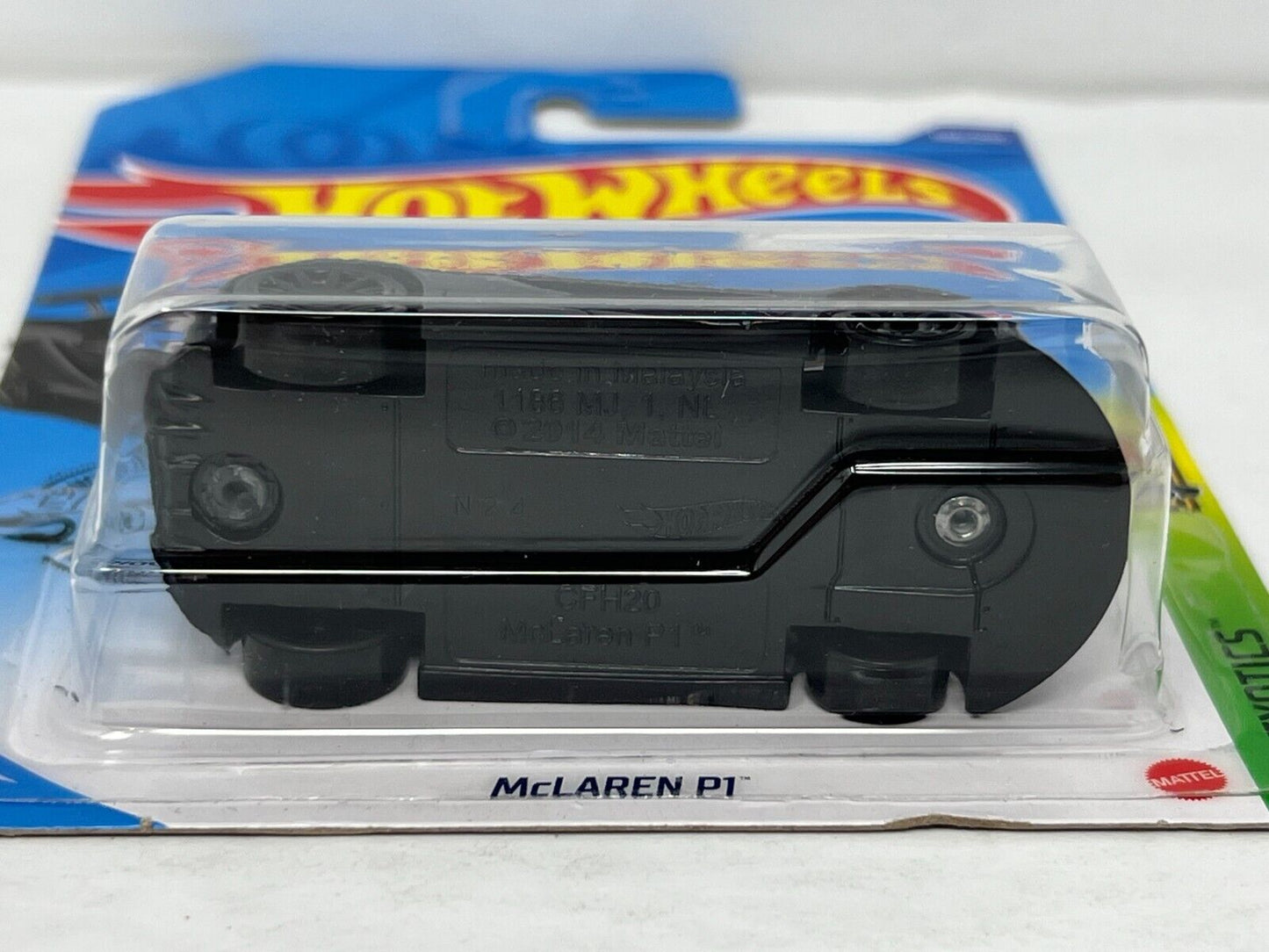 Hot Wheels HW Exotics McLaren P1 Black European Car 1:64 Diecast Version 3