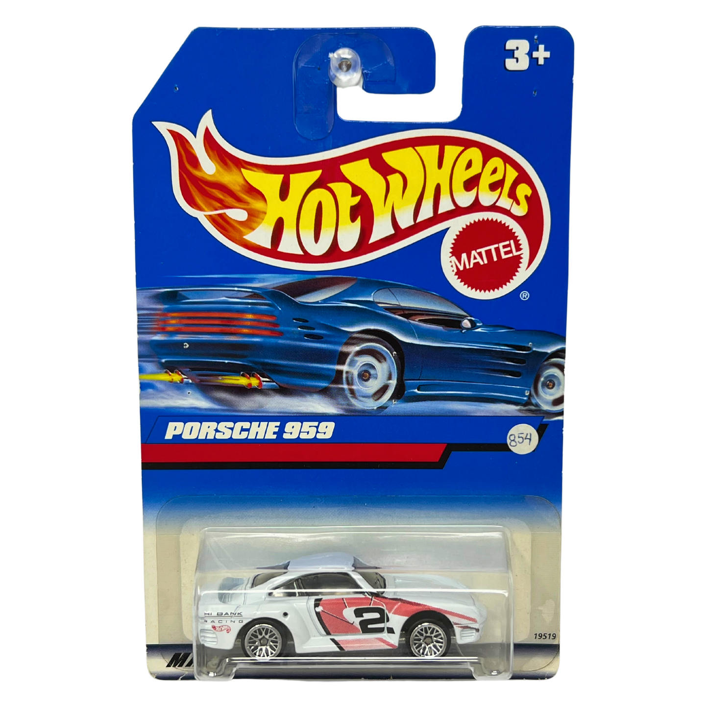 Hot Wheels Porsche 959 European Car 1:64 Diecast White V2