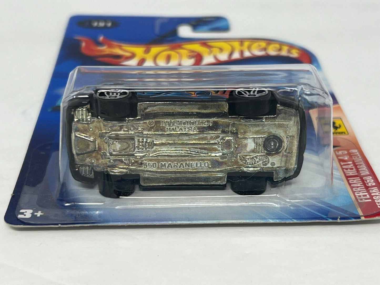 Hot Wheels Ferrari Heat Ferrari 550 Maranello Blue European Car 1:64 Diecast