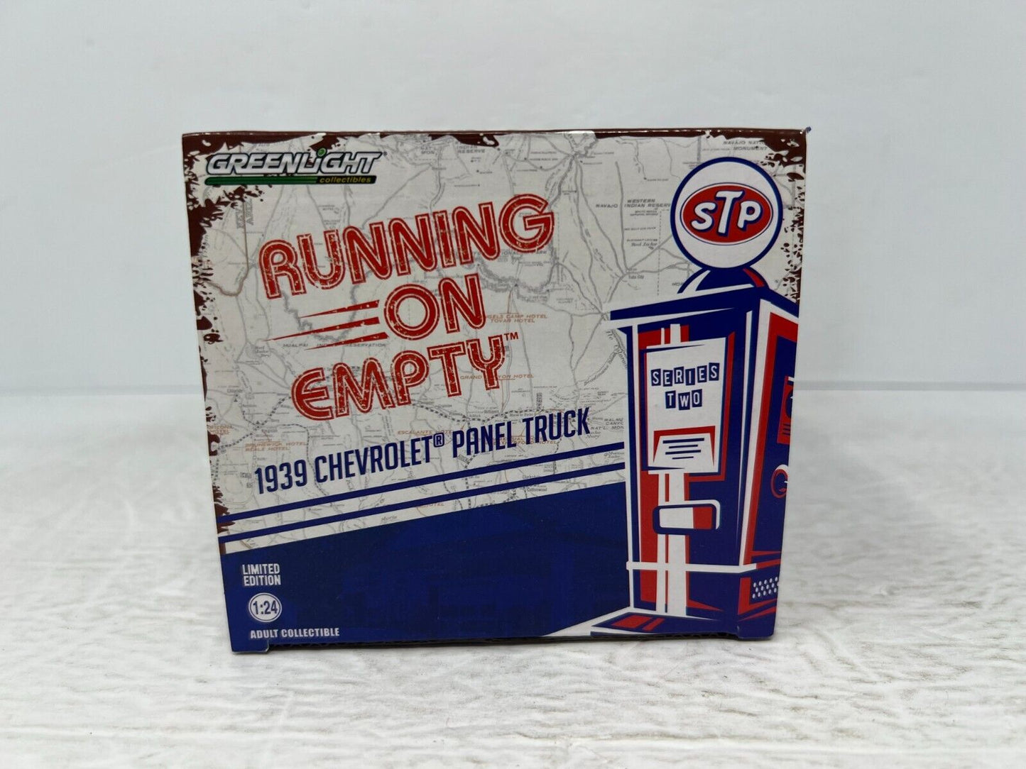 Greenlight Running on Empty 1939 Chevrolet Panel Truck Green Machine 124 Diecast