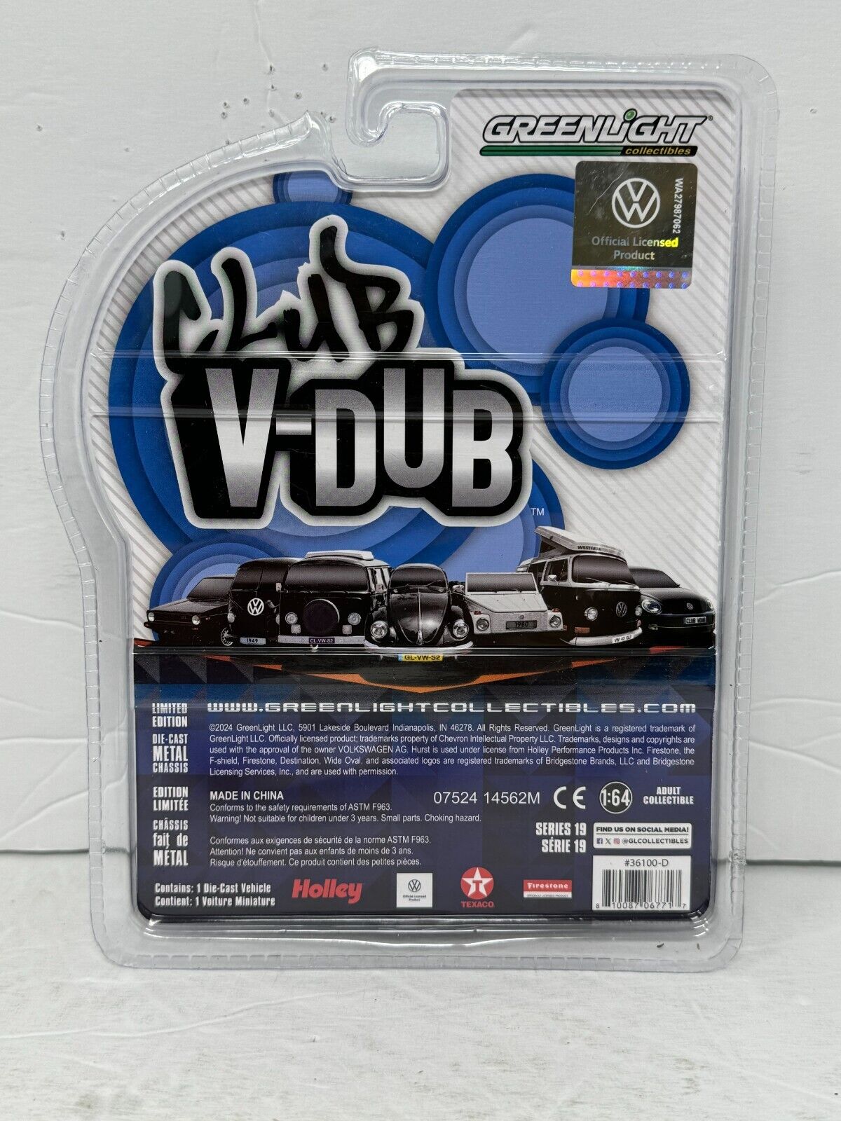 Greenlight Club V-Dub 1977 Volkswagen Type Double Cab Pickup DOKA 1:64 Diecast
