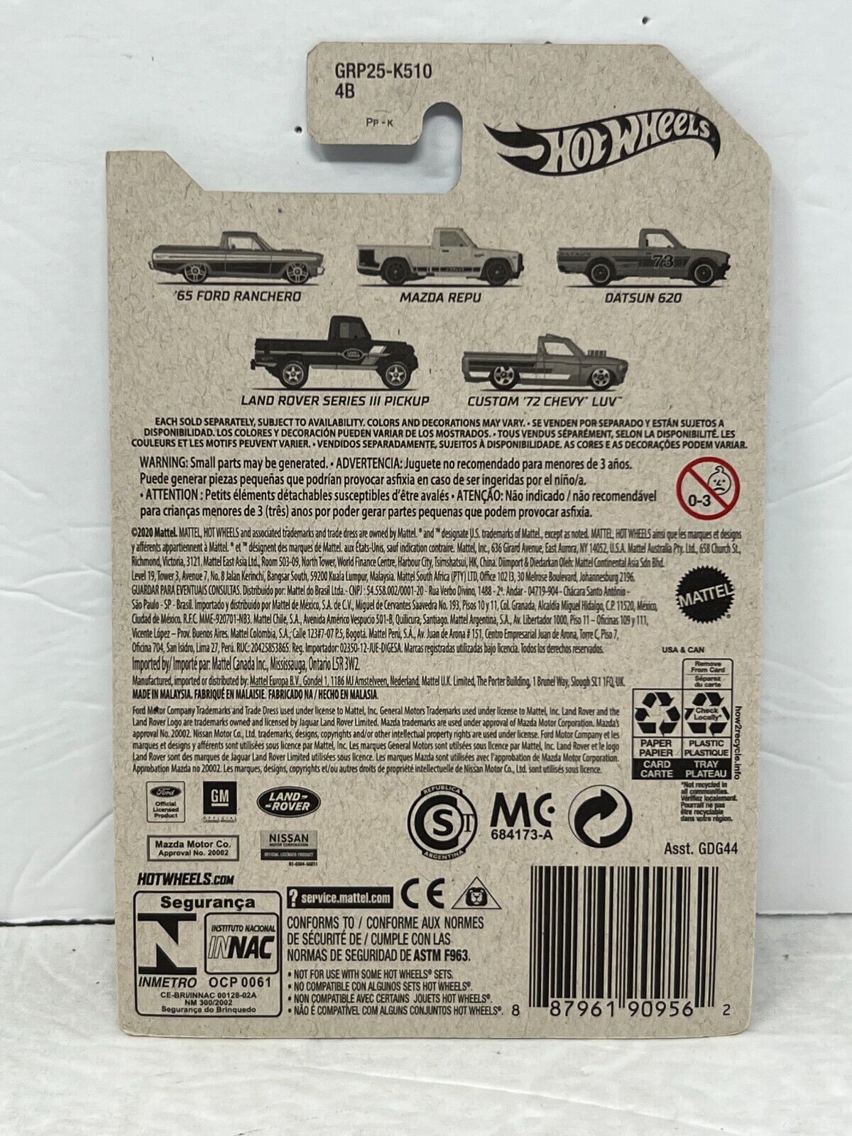 Hot Wheels Pickup Truck Series Datsun 620 Truck 1:64 Diecast V3