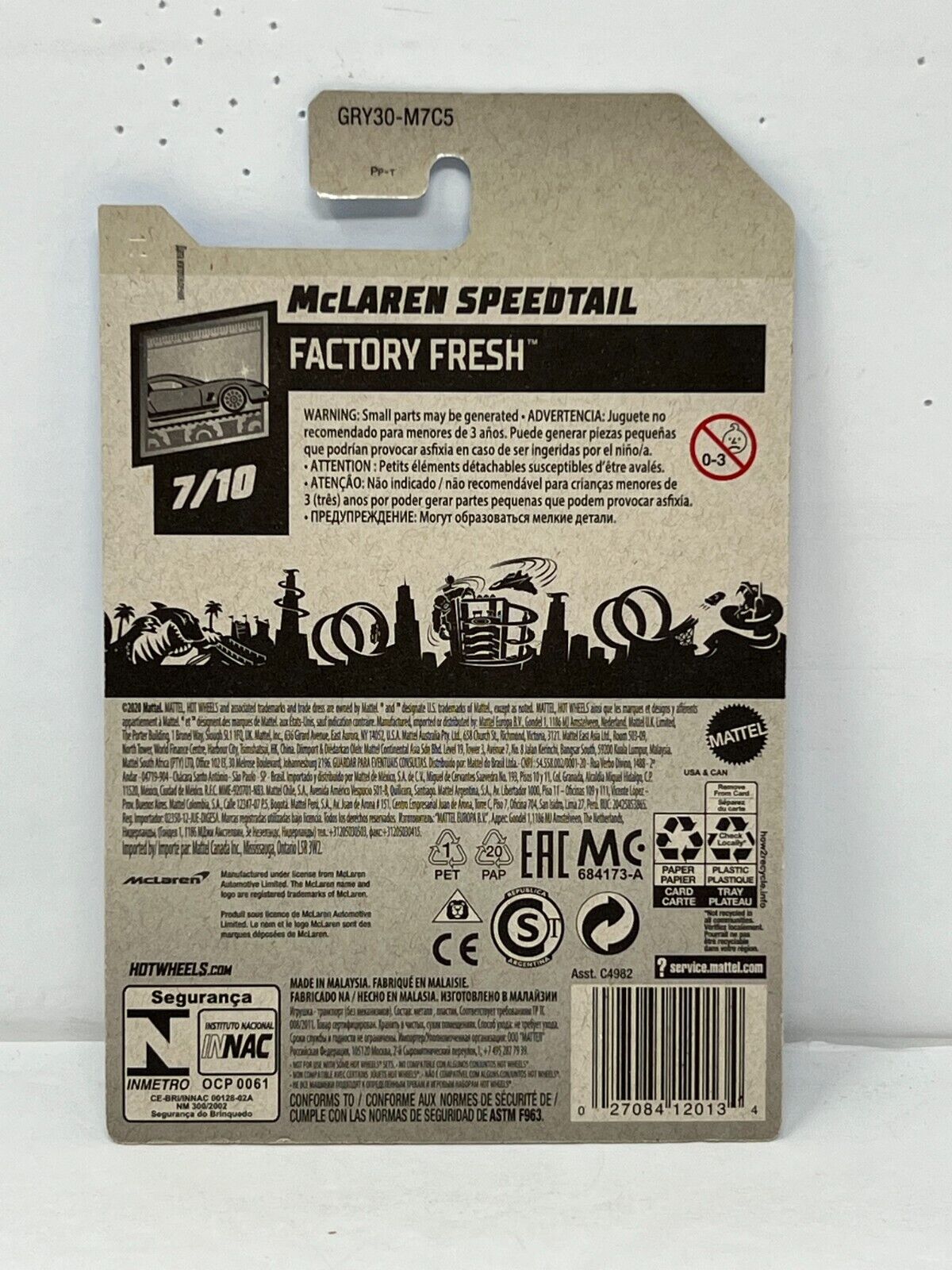 Hot Wheels Factory Fresh McLaren Speedtail Red European Car 1:64 Diecast