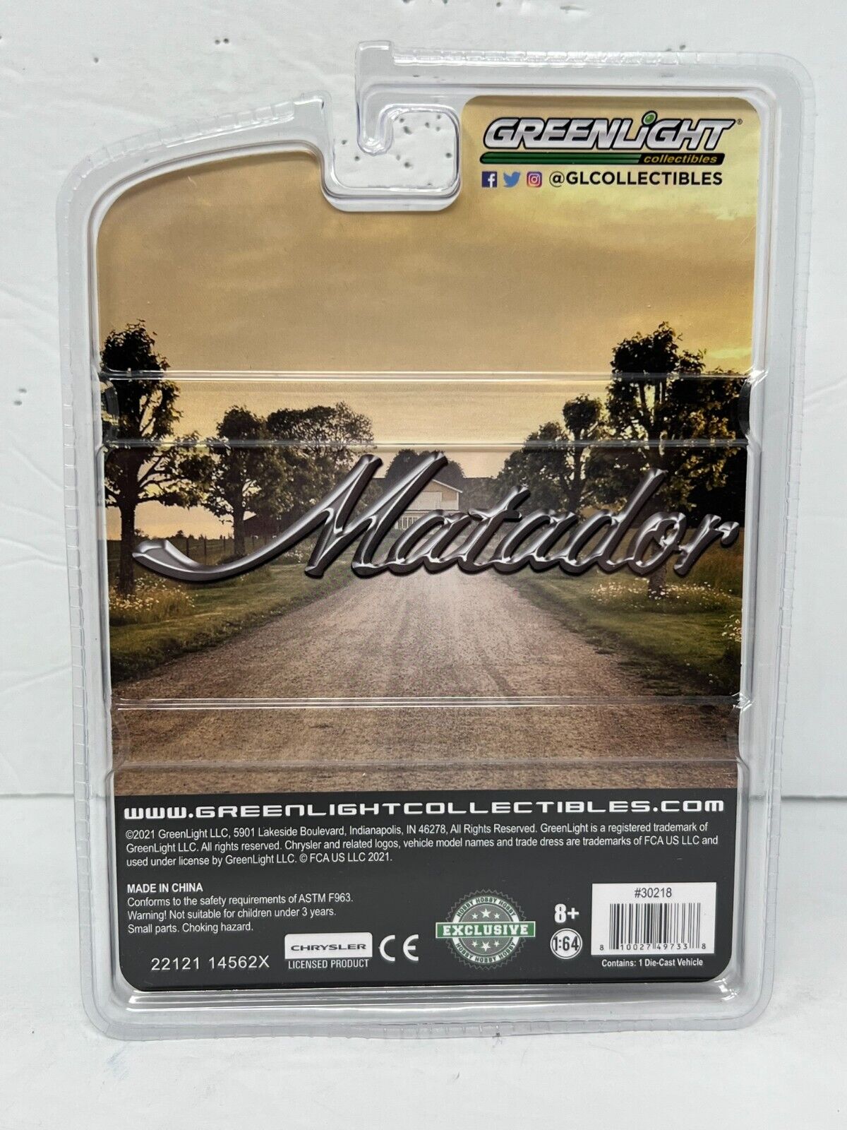Greenlight Hobby Exclusive Matador 1972 AMC Matador 1:64 Diecast