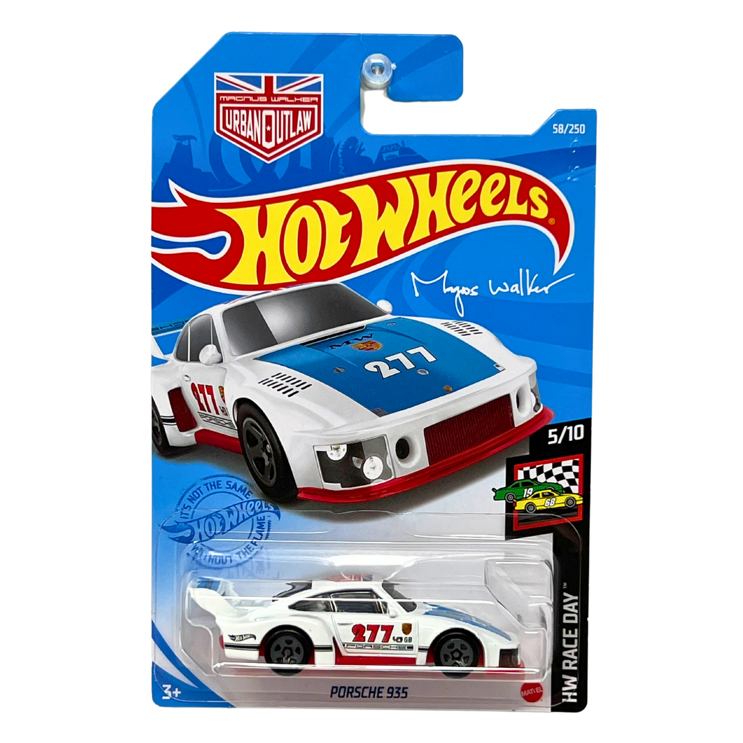 Hot Wheels HW Race Day Porsche 935 White European Car 1:64 Diecast