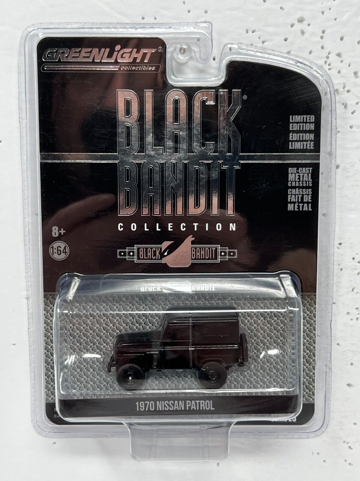 Greenlight Black Bandit 1970 Nissan Patrol 1:64 Diecast