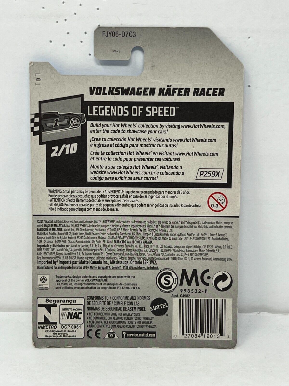 Hot Wheels Legends of Speed Volkswagen Kafer Racer European Car 1:64 Diecast