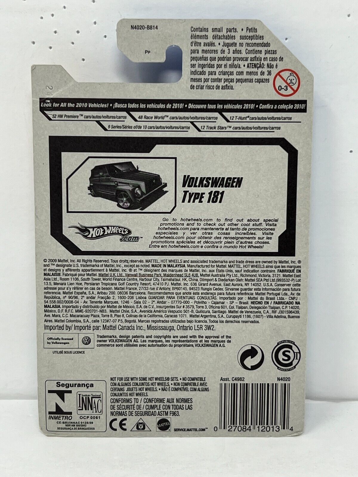 Hot Wheels HW Premiere Volkswagen Type 181 European Car 1:64 Diecast