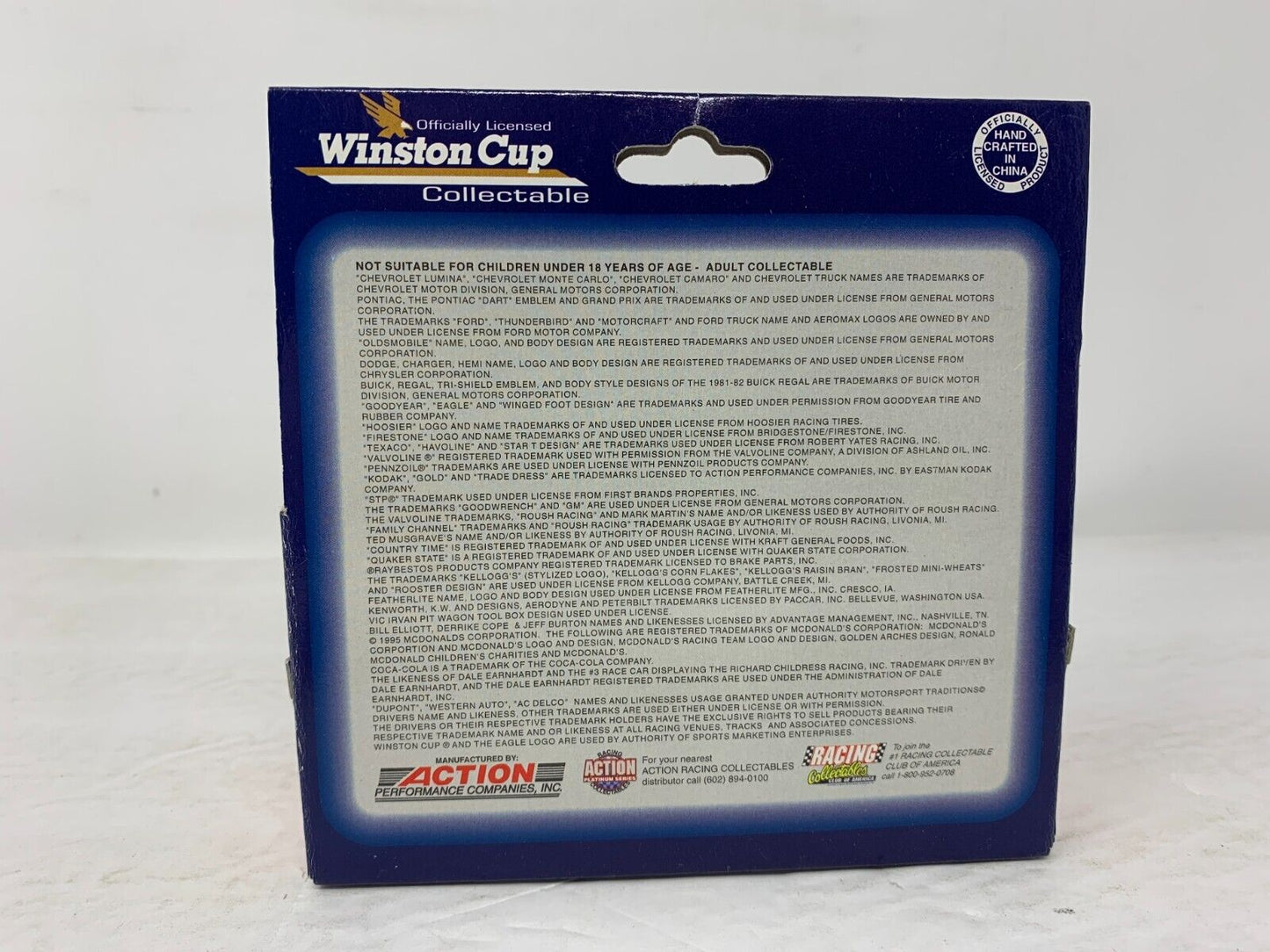 Action Nascar #3 Dale Earnhardt Sr. Platinum Series Goodwrench 1995 1:64 Diecast