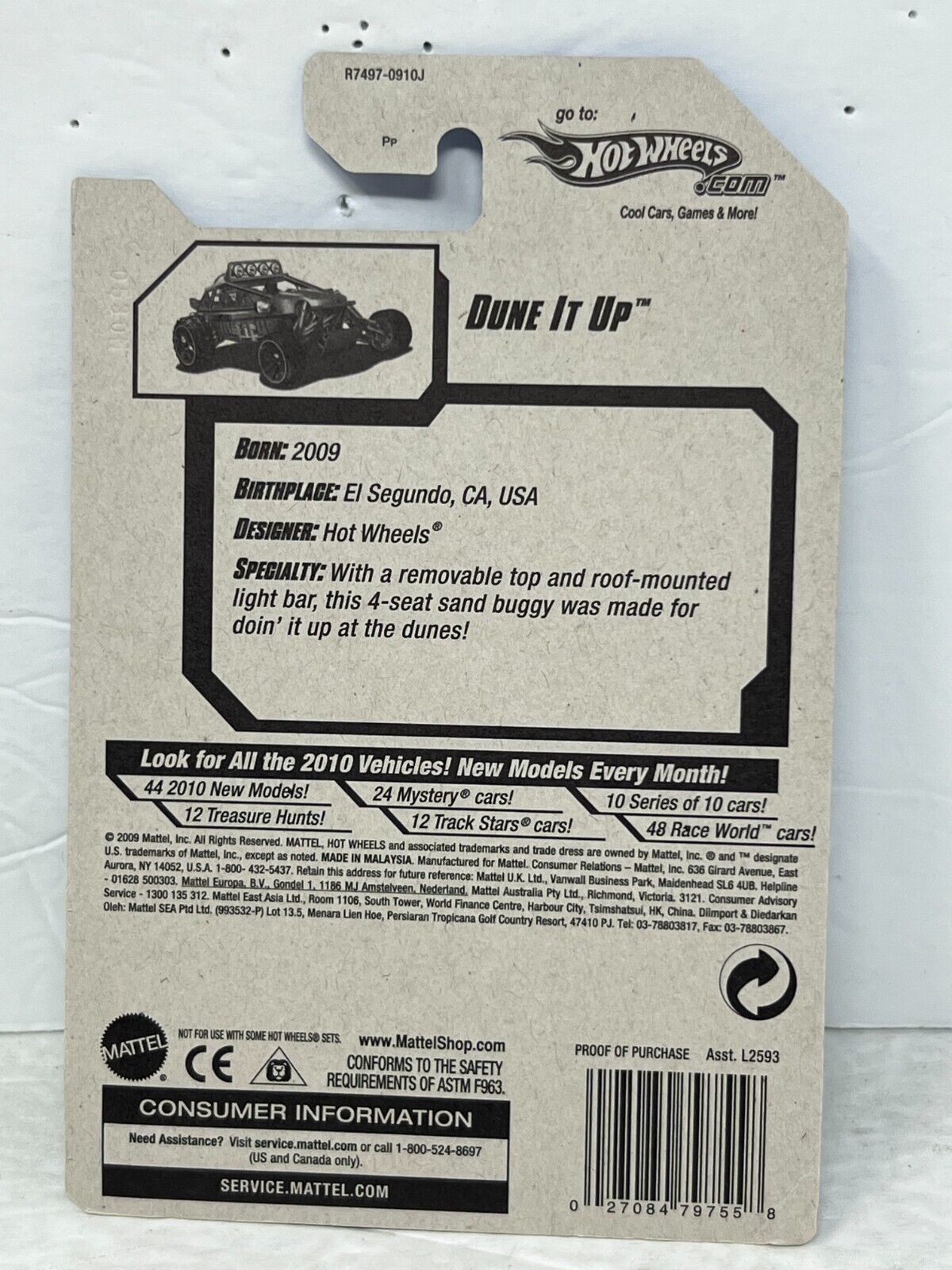 Hot Wheels HW Garage Dune It Up Fantasy Cars 1:64 Diecast Factory Sealed