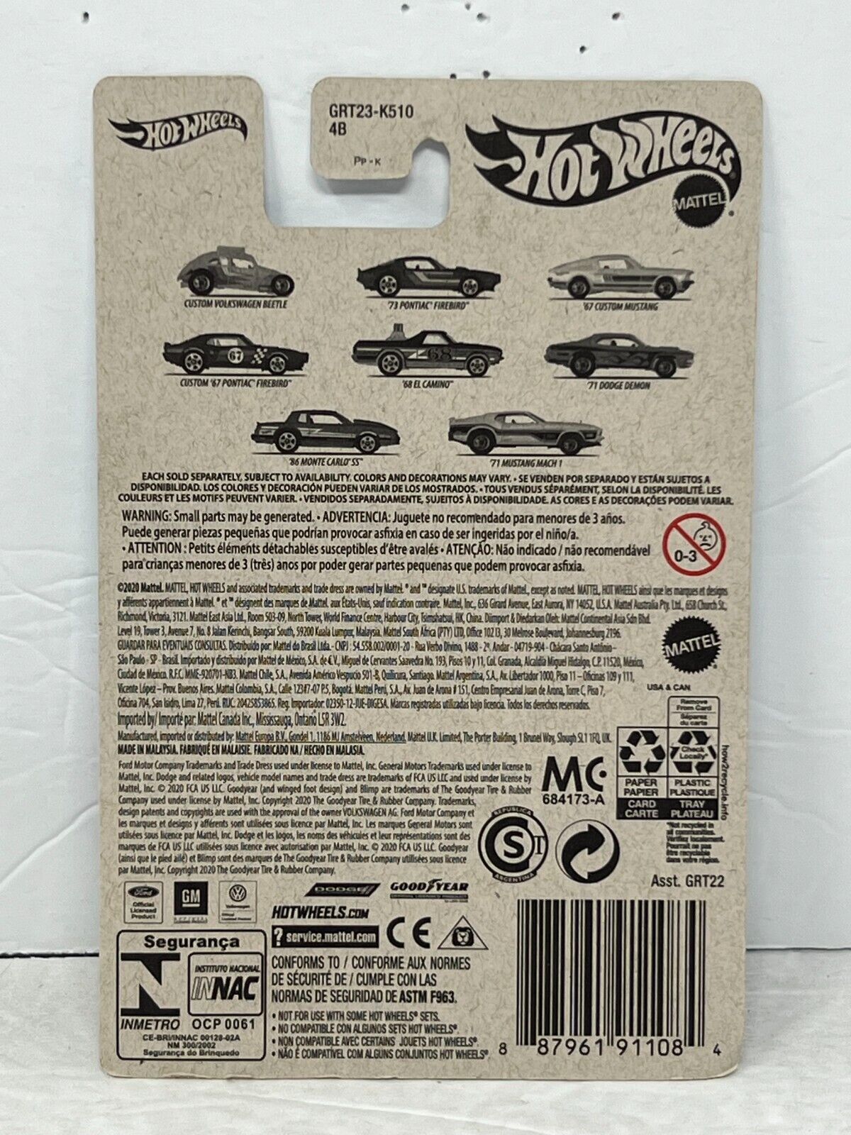 Hot Wheels Flying Customs Custom Volkswagen Beetle European Car 1:64 Diecast