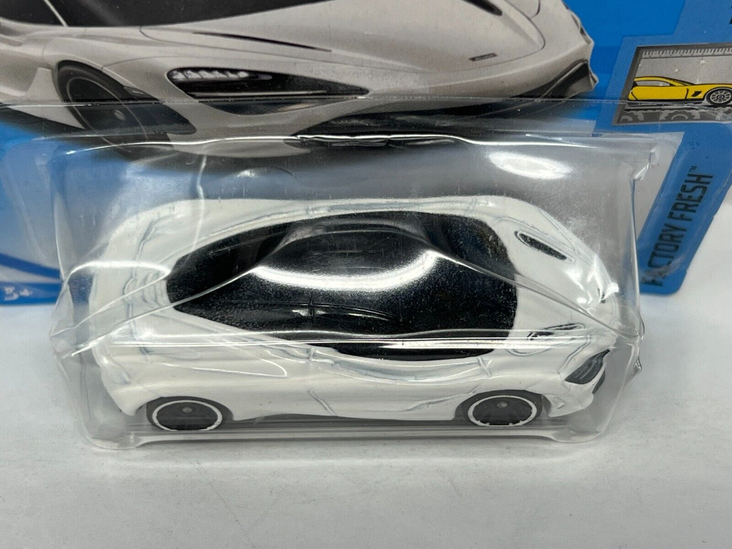 Hot Wheels Factory Fresh McLaren 720S White European Car 1:64 Diecast Short Card