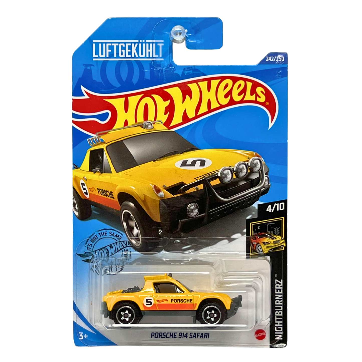 Hot Wheels Nightburnerz Porsche 914 Safari Yellow 1:64 Diecast