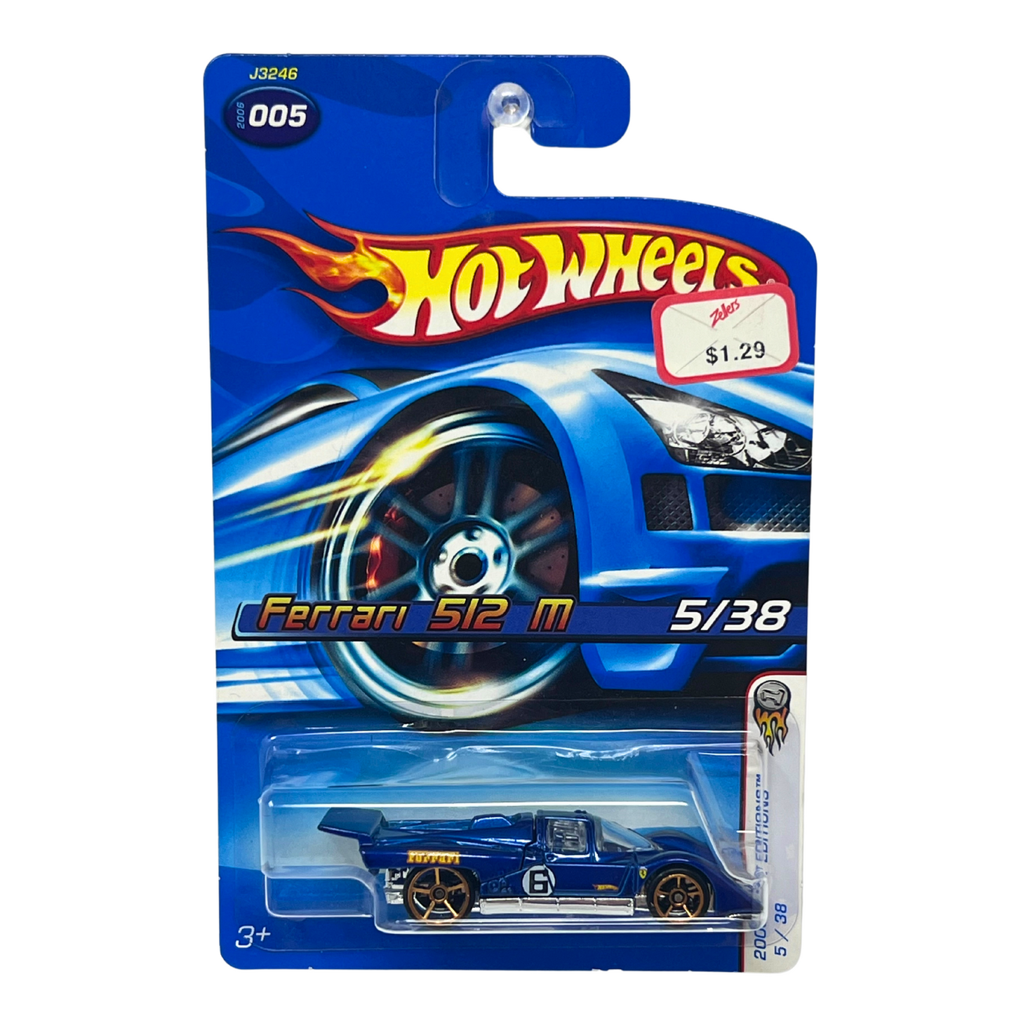 Hot Wheels 2006 First Editions Ferrari 512M Blue European Car 1:64 Diecast V7