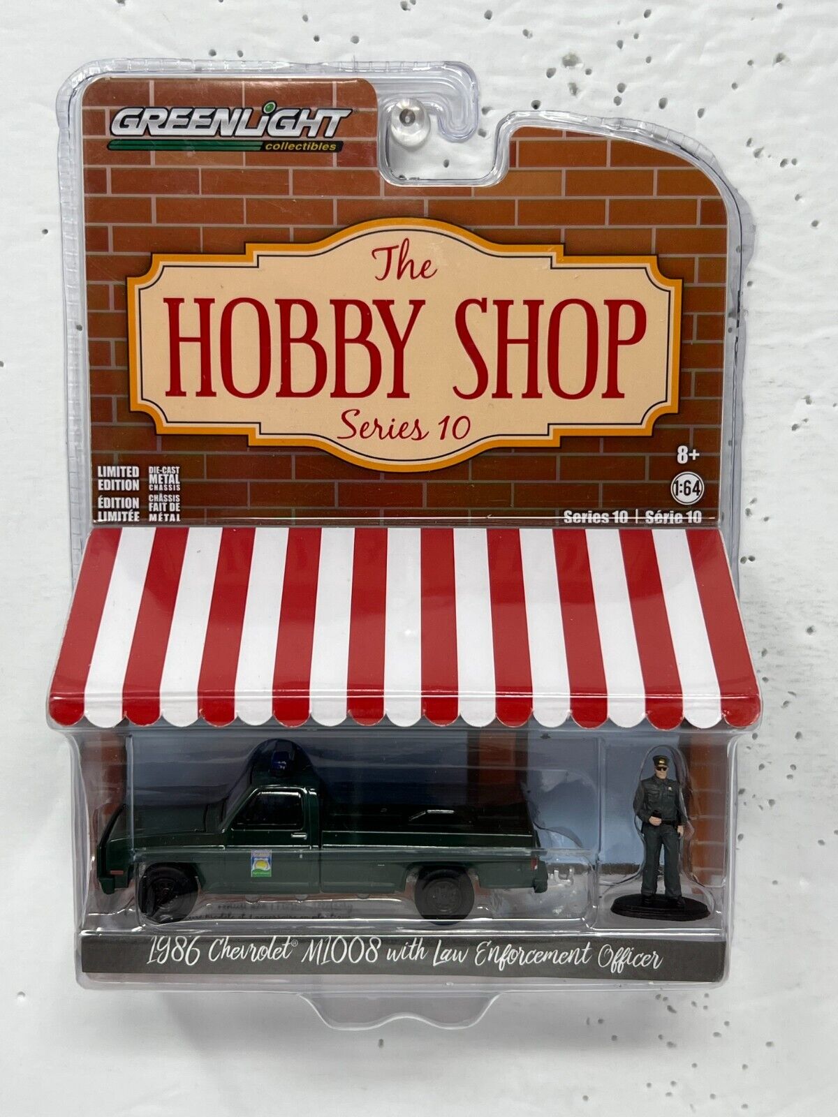 Greenlight Hobby Shop 1986 Chevrolet M1008 Law Enforcement Officer 1:64 Diecast