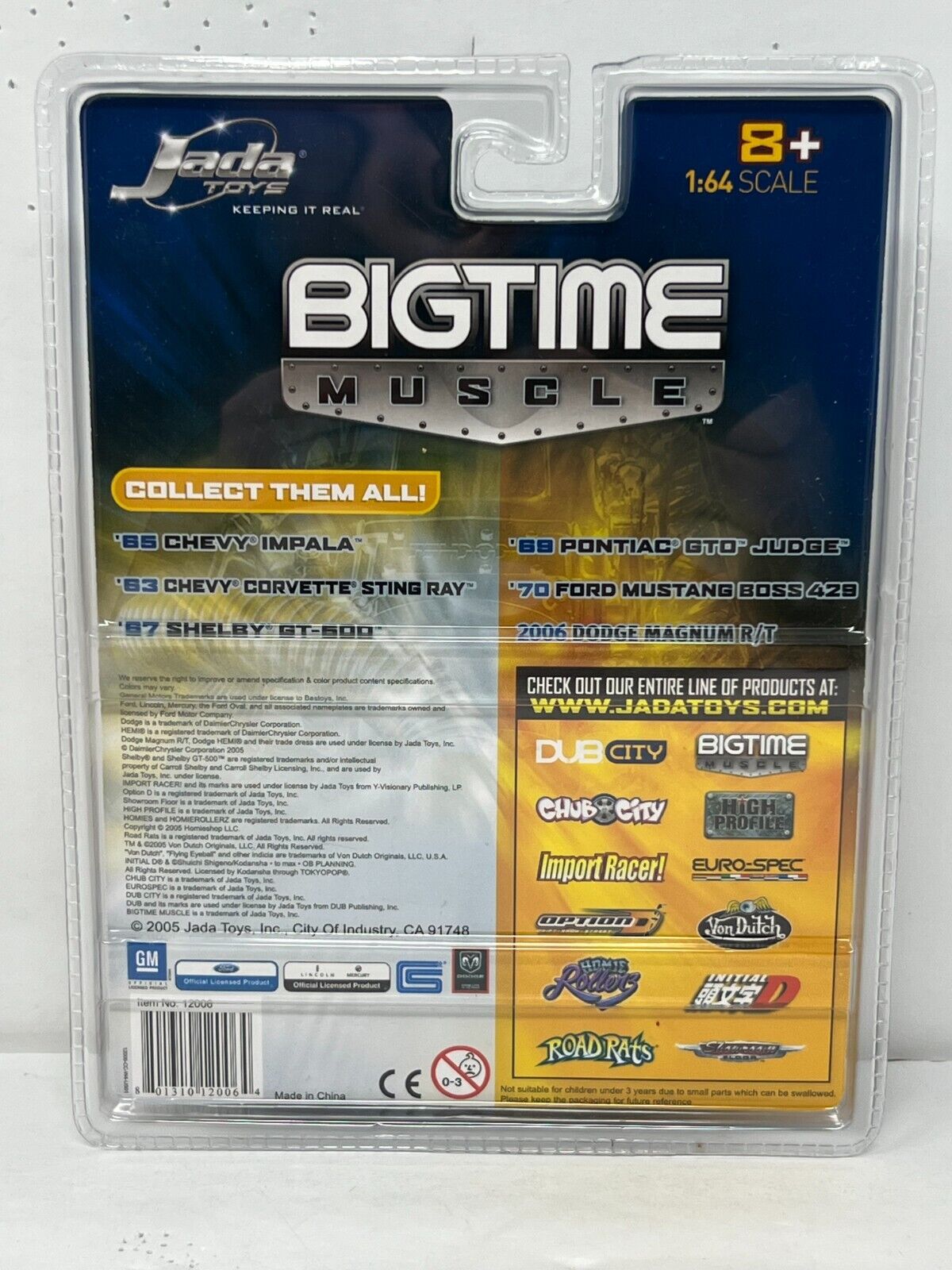 Jada Dub City Bigtime Muscle 1970 Ford Mustang Boss 429 1:64 Diecast Green