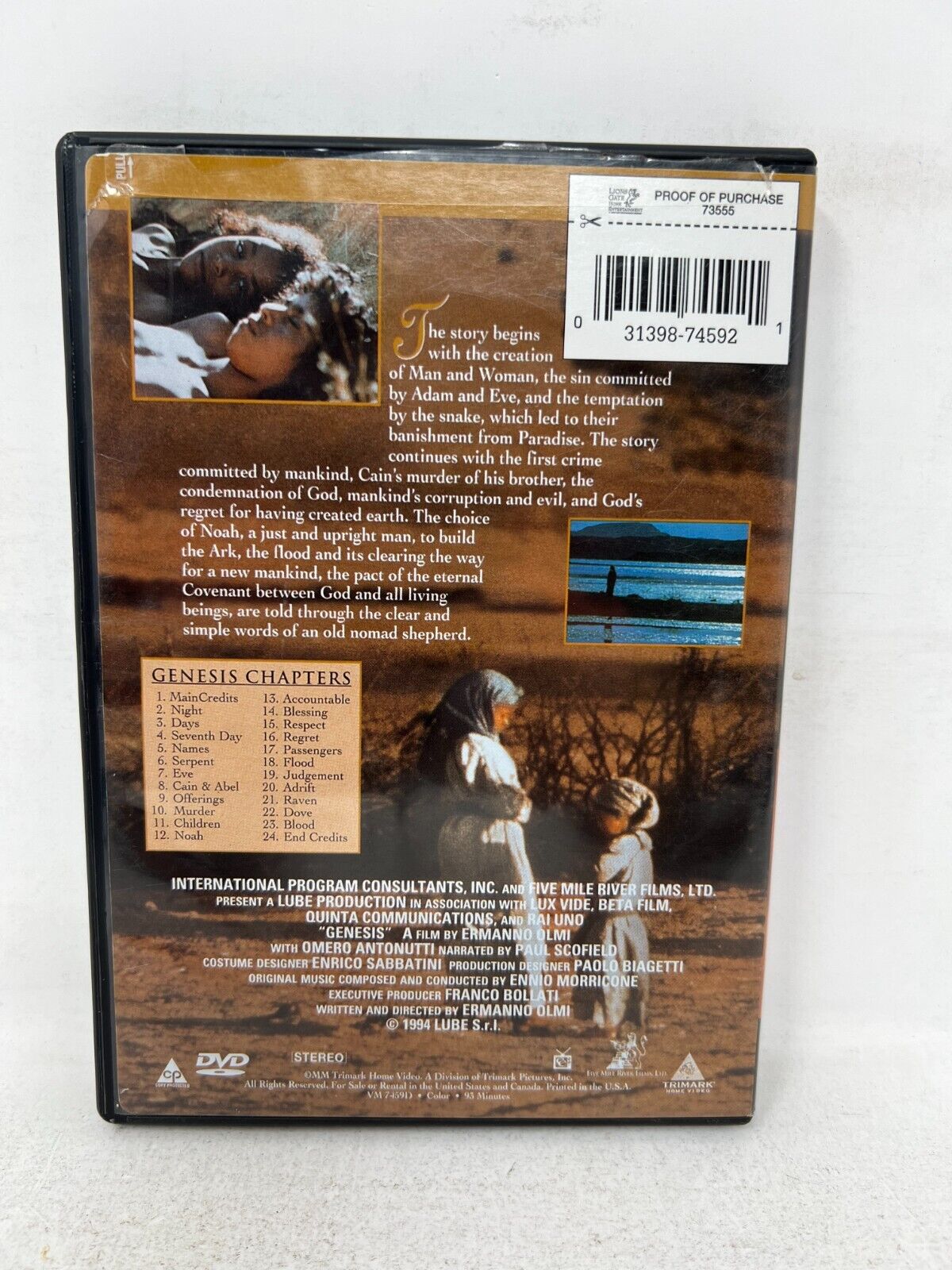 The Bible Genesis The Creation and the Flood (DVD) Religious