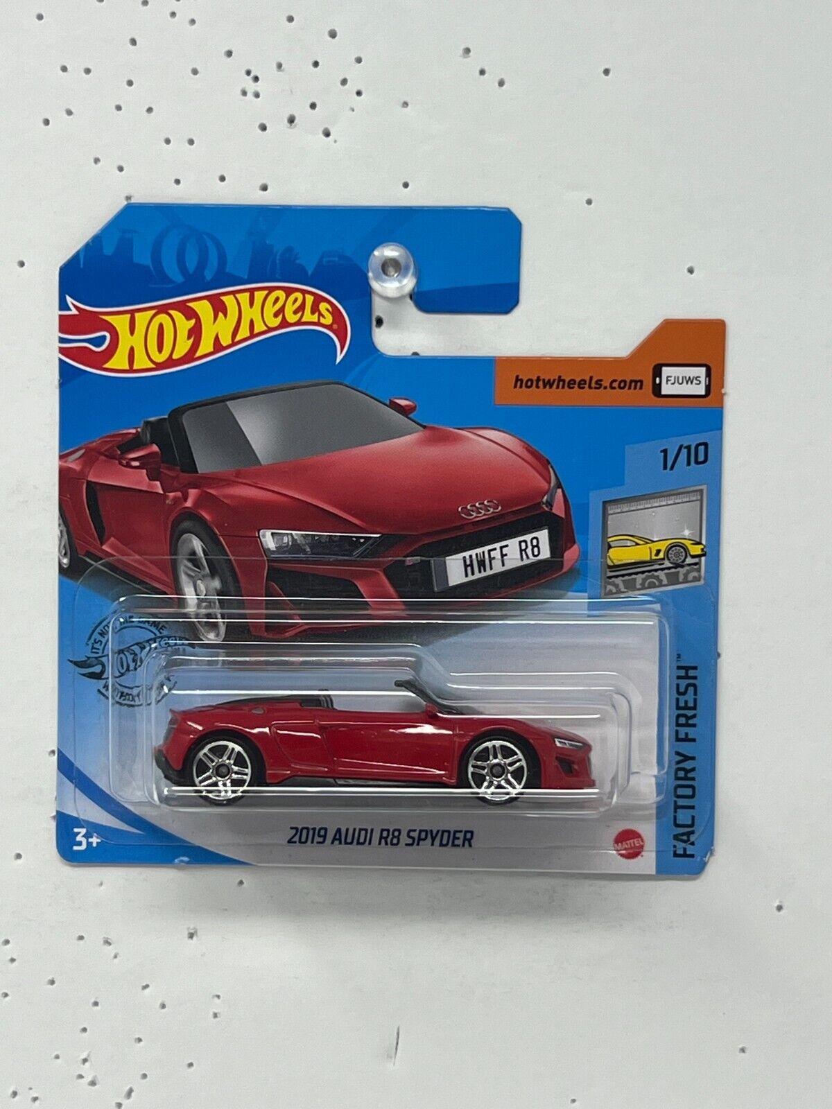 Hot Wheels Factory Fresh 2019 Audi R8 Spyder European Car 1:64 Diecast Short Card