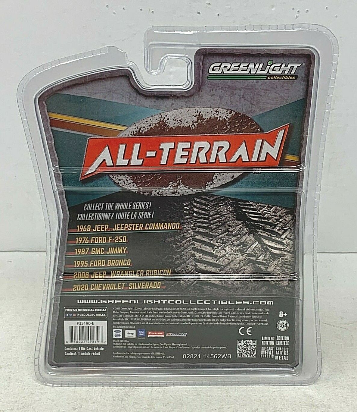 Greenlight 2008 Jeep Wrangler Rubicon All-Terrain 1:64 Diecast