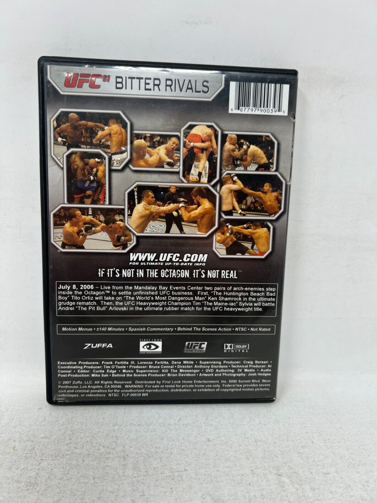 UFC 61 Bitter Rivals (DVD) Good Condition!!!