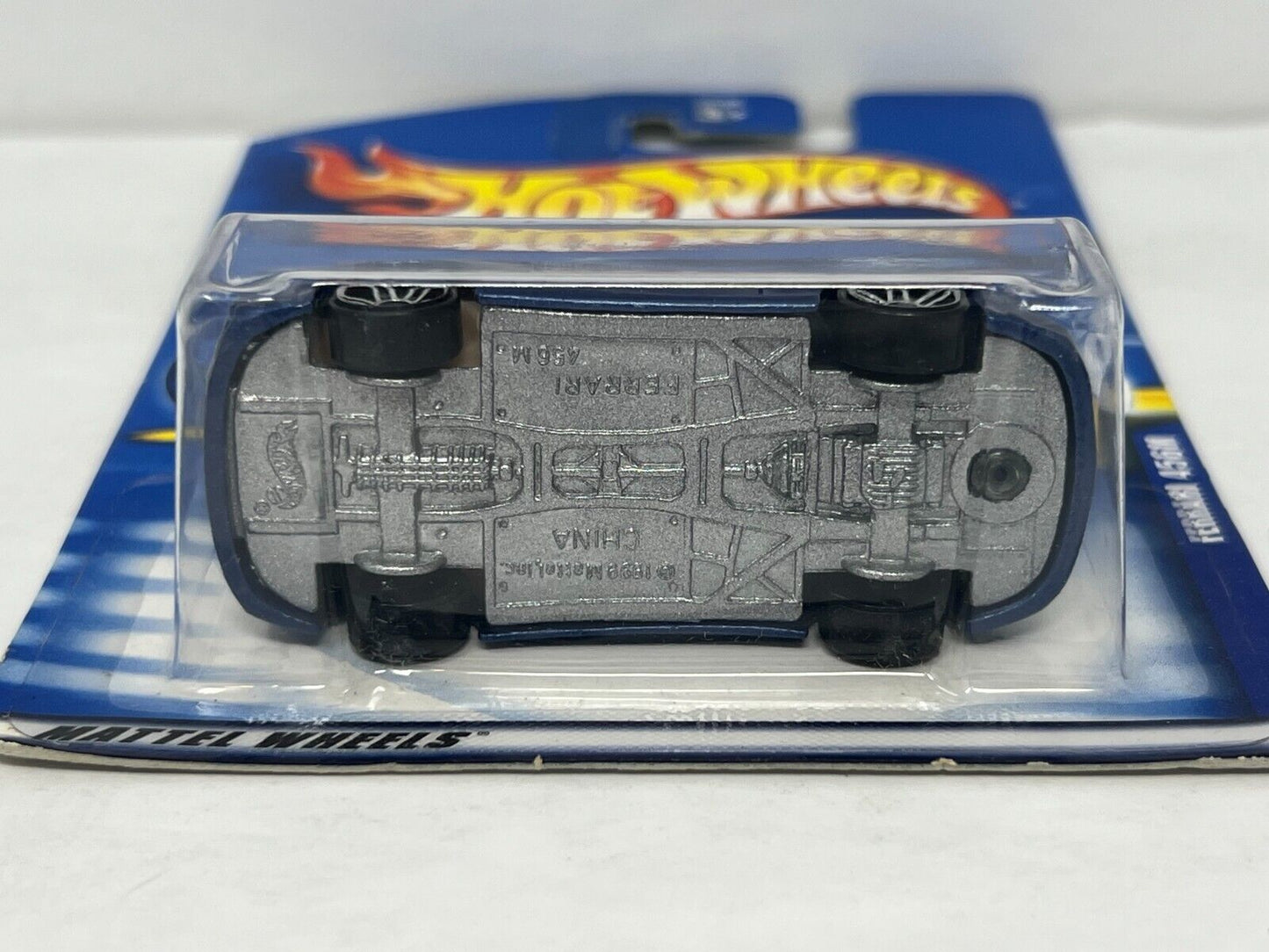 Hot Wheels Ferrari 456M Blue European Car 1:64 Diecast Version 2