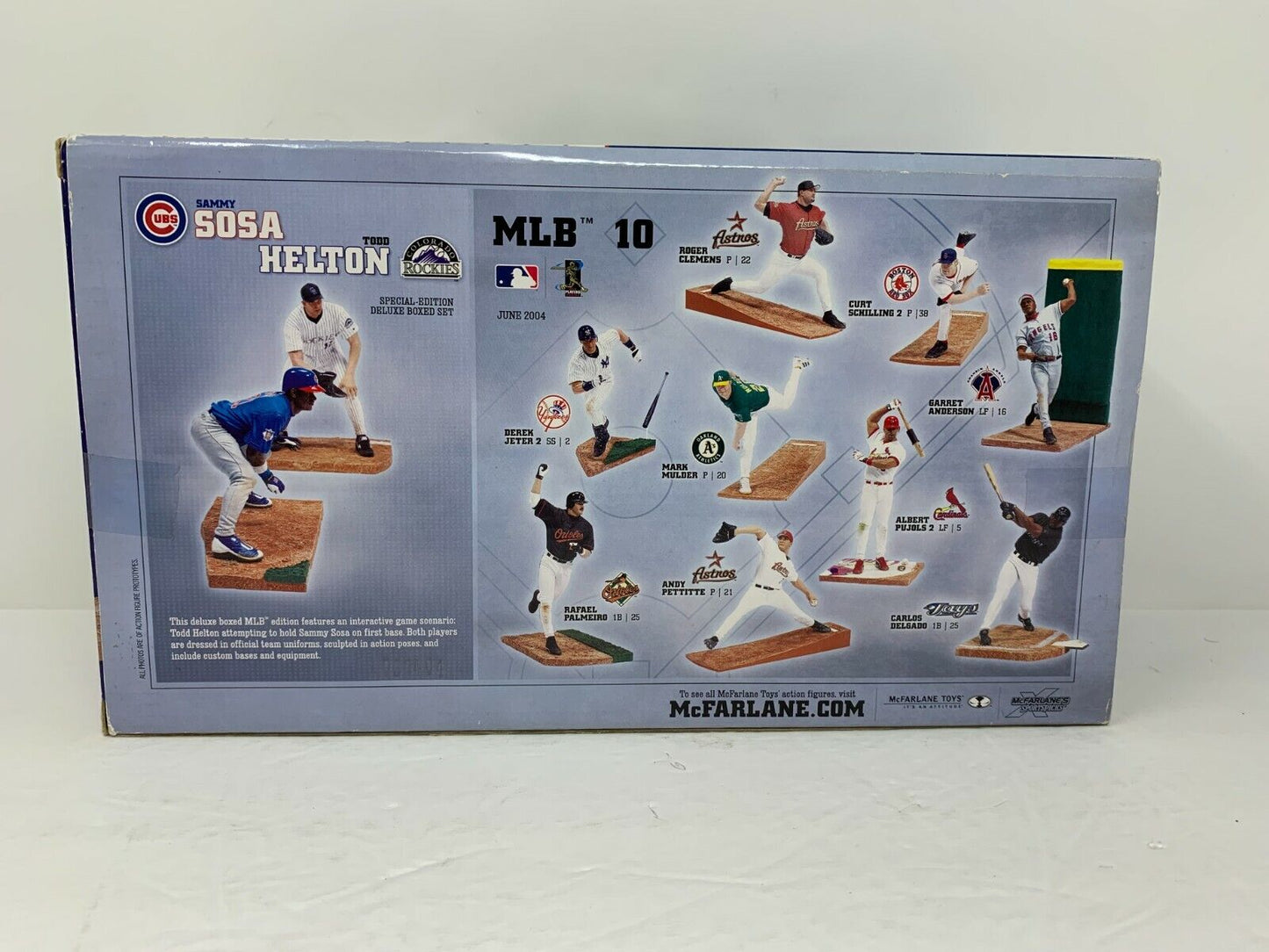 Mcfarlane MLB Sammy Sosa vs. Colorado Rockies Todd Helton Chicago Cubs 2-Pack