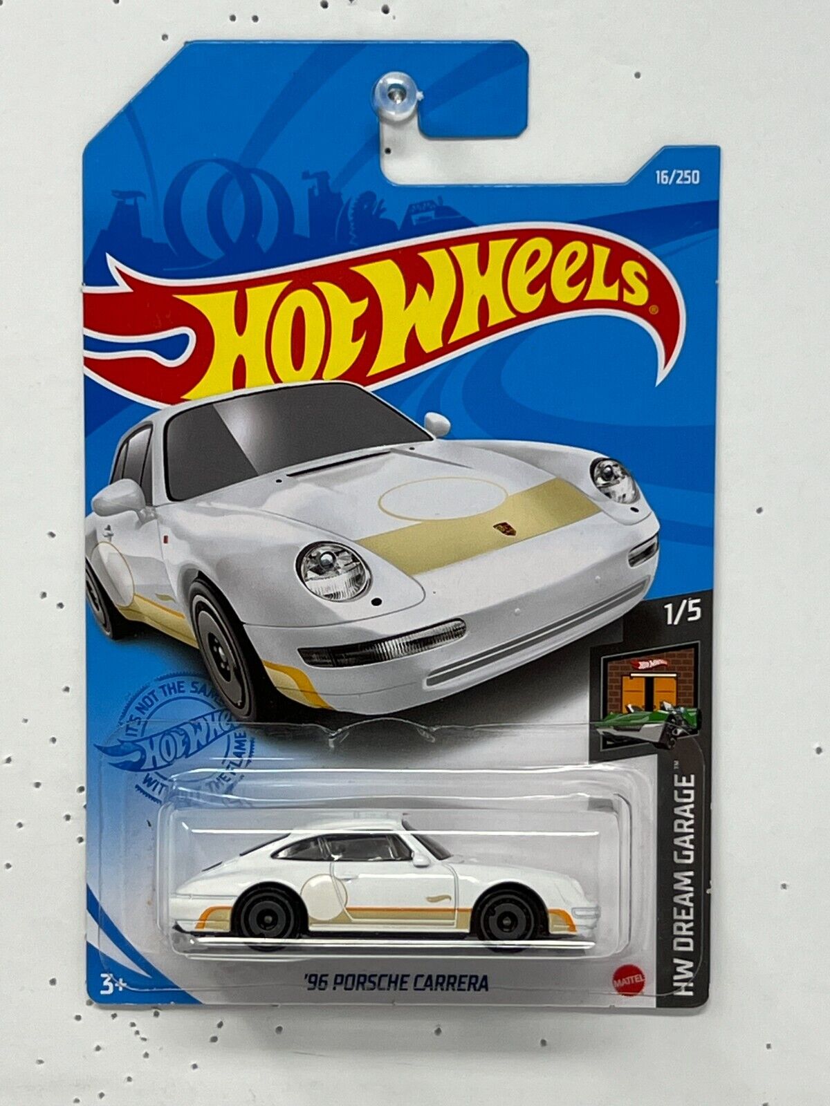 Hot Wheels HW Dream Garage 1996 Porsche Carrera White European Car 1:64 Diecast V2