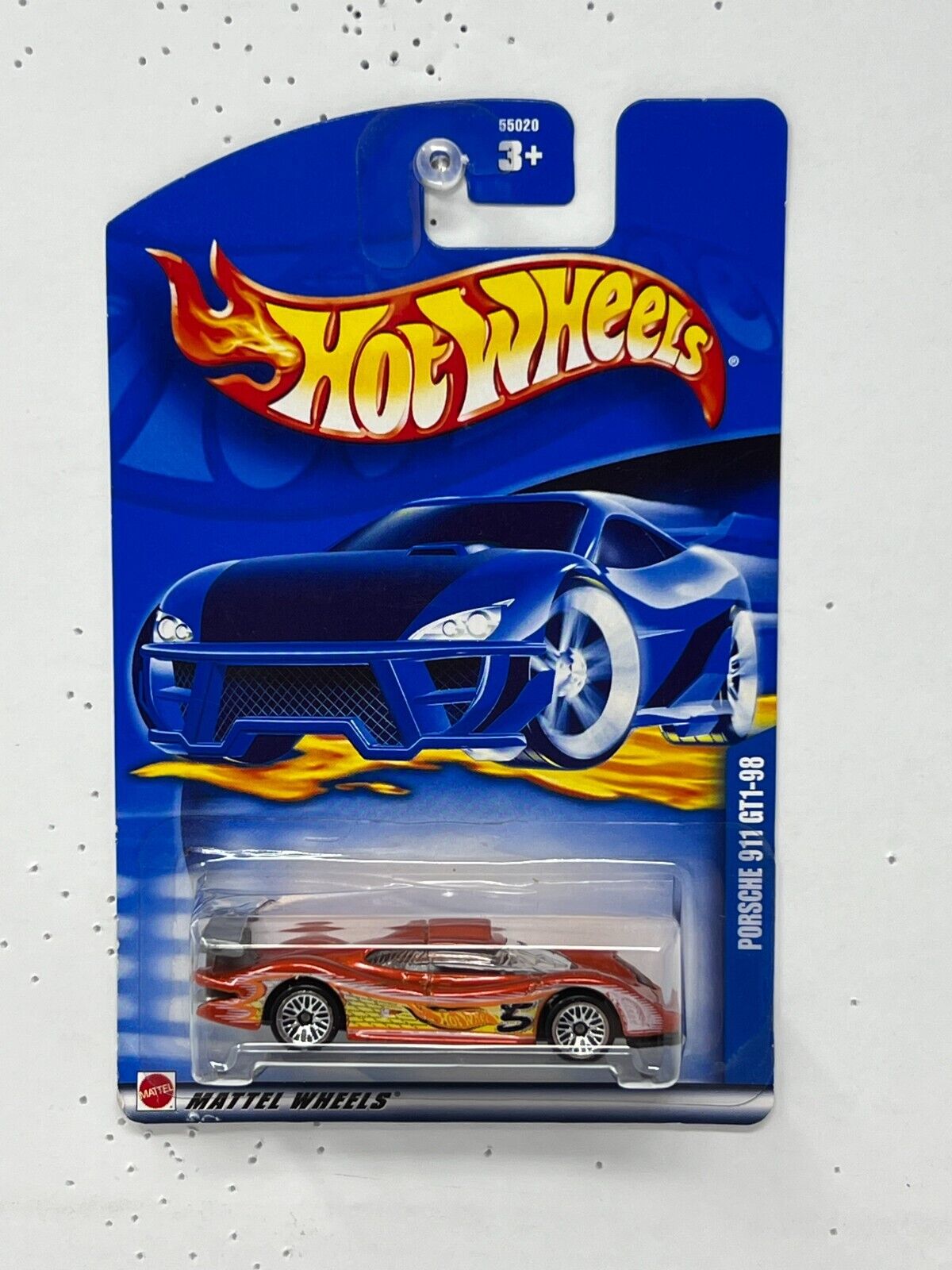 Hot Wheels Porsche 911 GT1-98 Orange European Car 1:64 Diecast