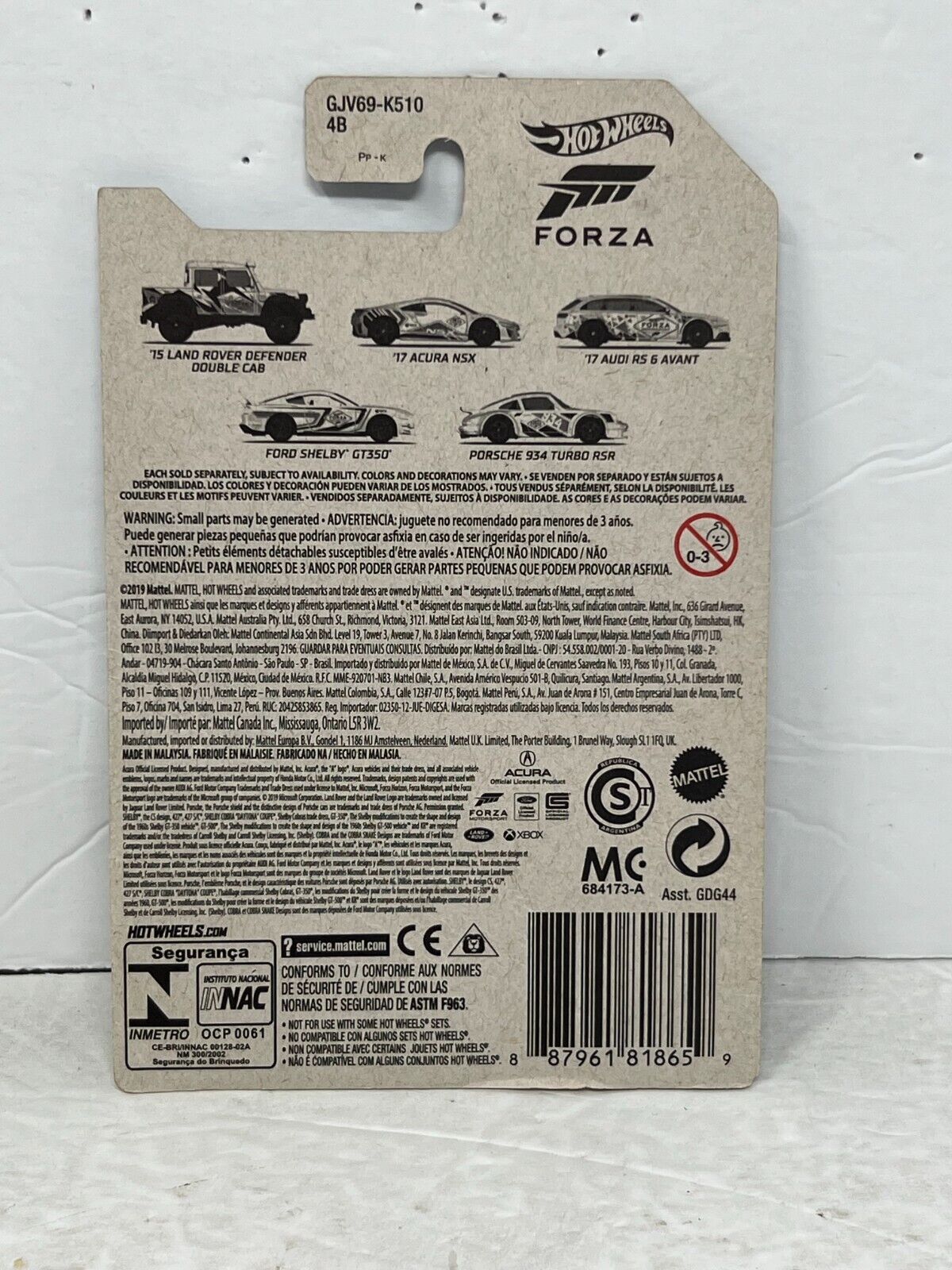 Hot Wheels Forza Motorsport 2017 Audi RS 6 Avant European Car 1:64 Diecast V2