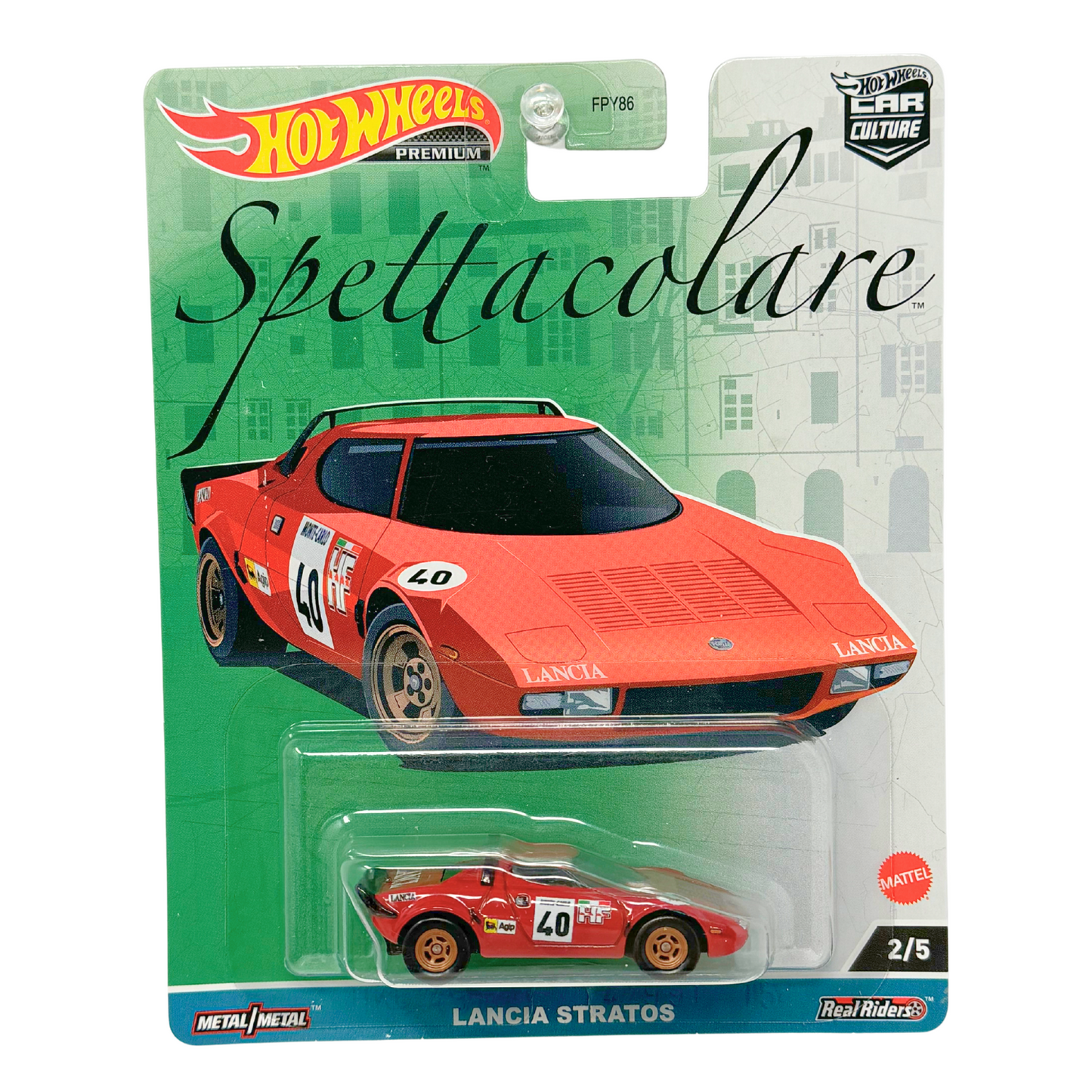 Hot Wheels Premium Spettacolare Lancia Stratos 1:64 Diecast