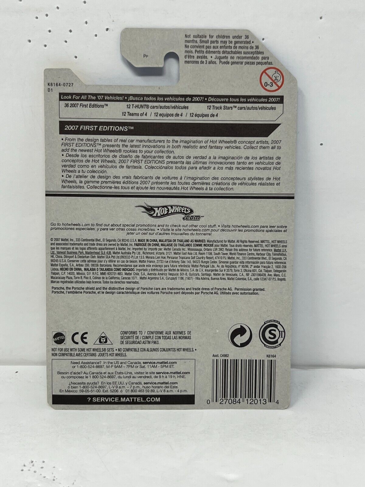 Hot Wheels 2007 New Models Porsche Cayman S European Car 1:64 Diecast