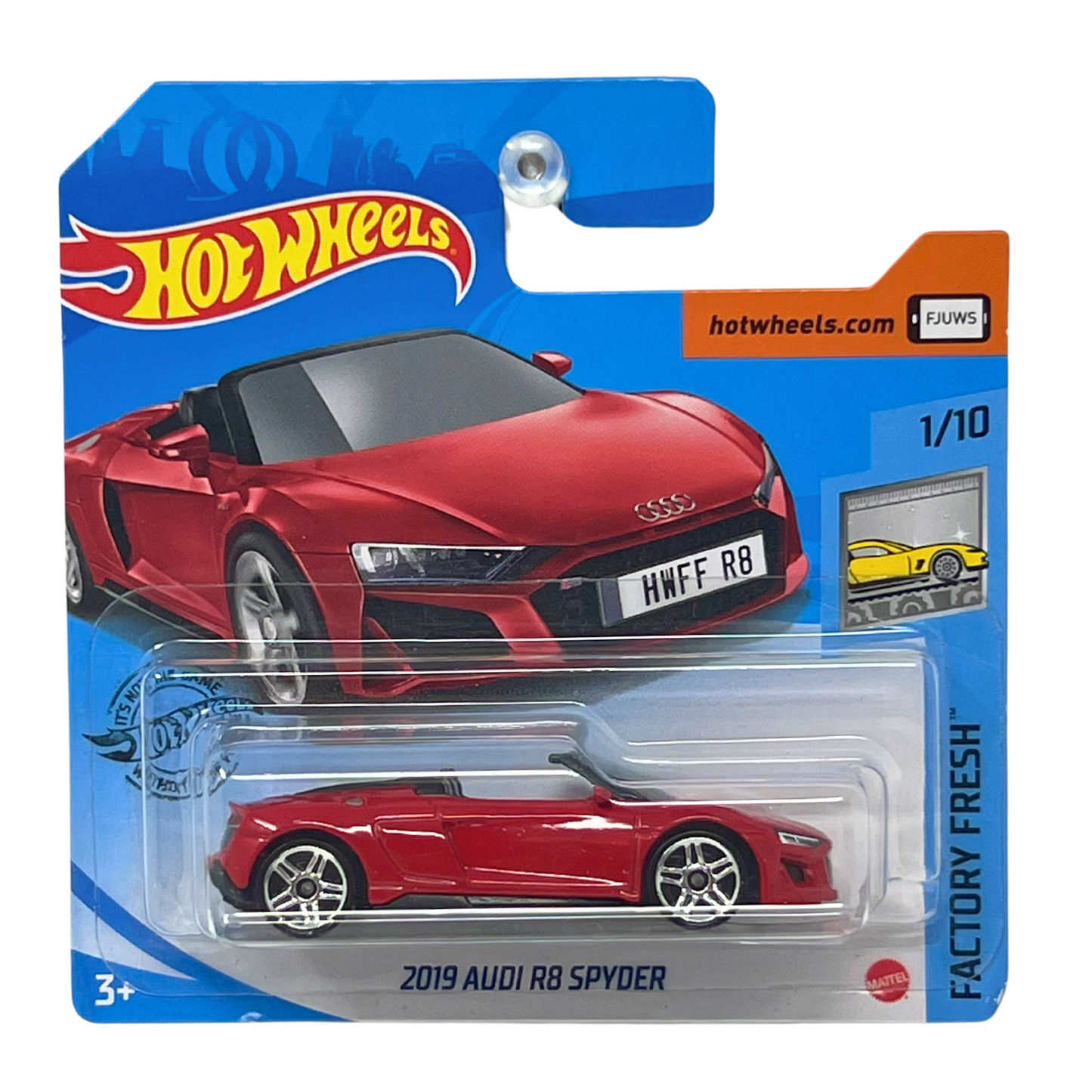 Hot Wheels Factory Fresh 2019 Audi R8 Spyder European Car 1:64 Diecast Short Card