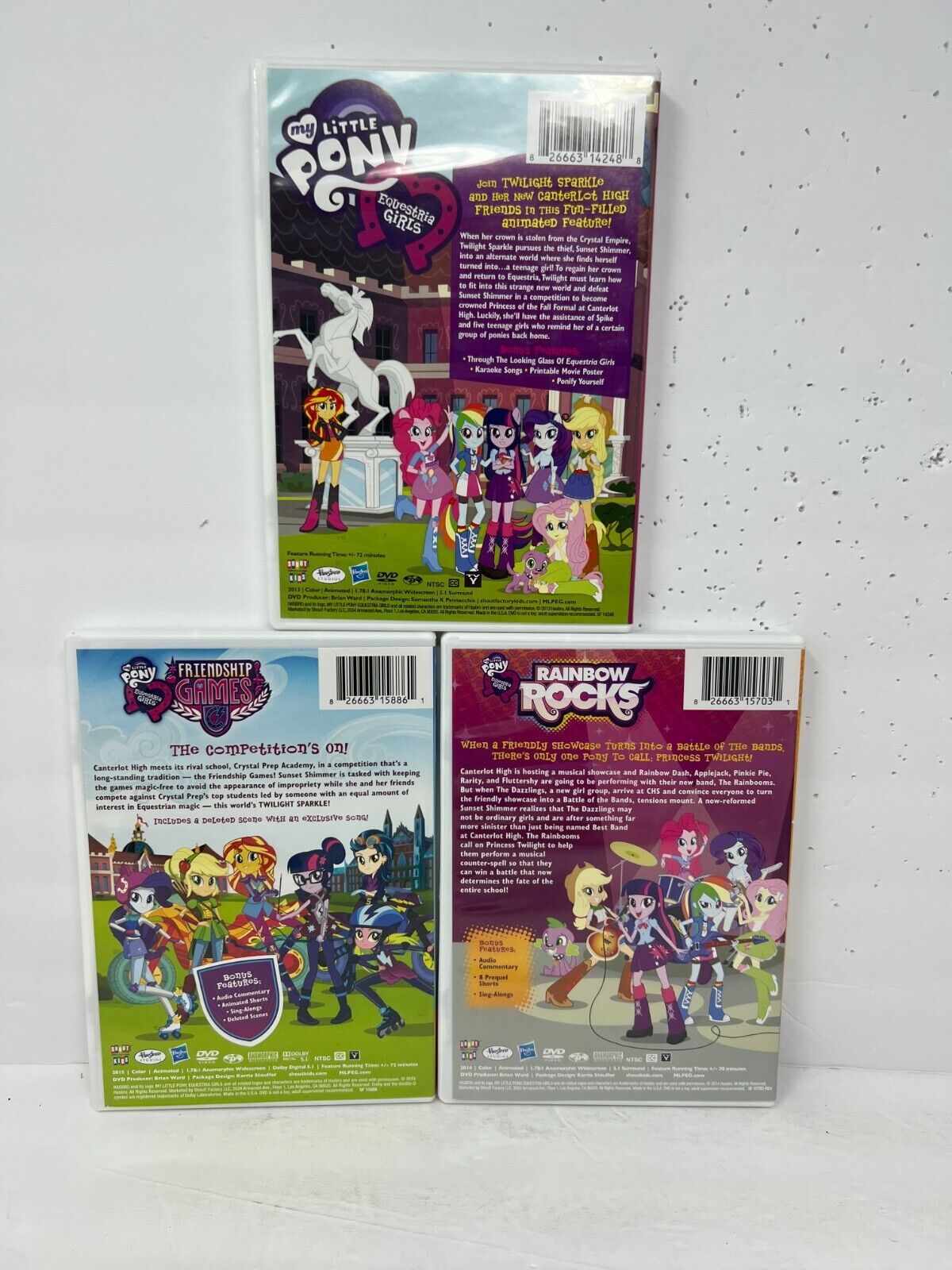 My Little Pony 3 Movie Gift Pack (DVD) Boxset Shout Kids Cartoon