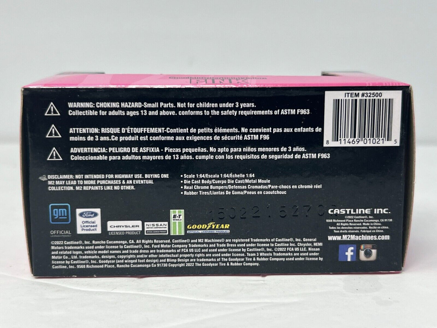 M2 Machines Pink 1951 Ford Crestliner 1:64 Diecast